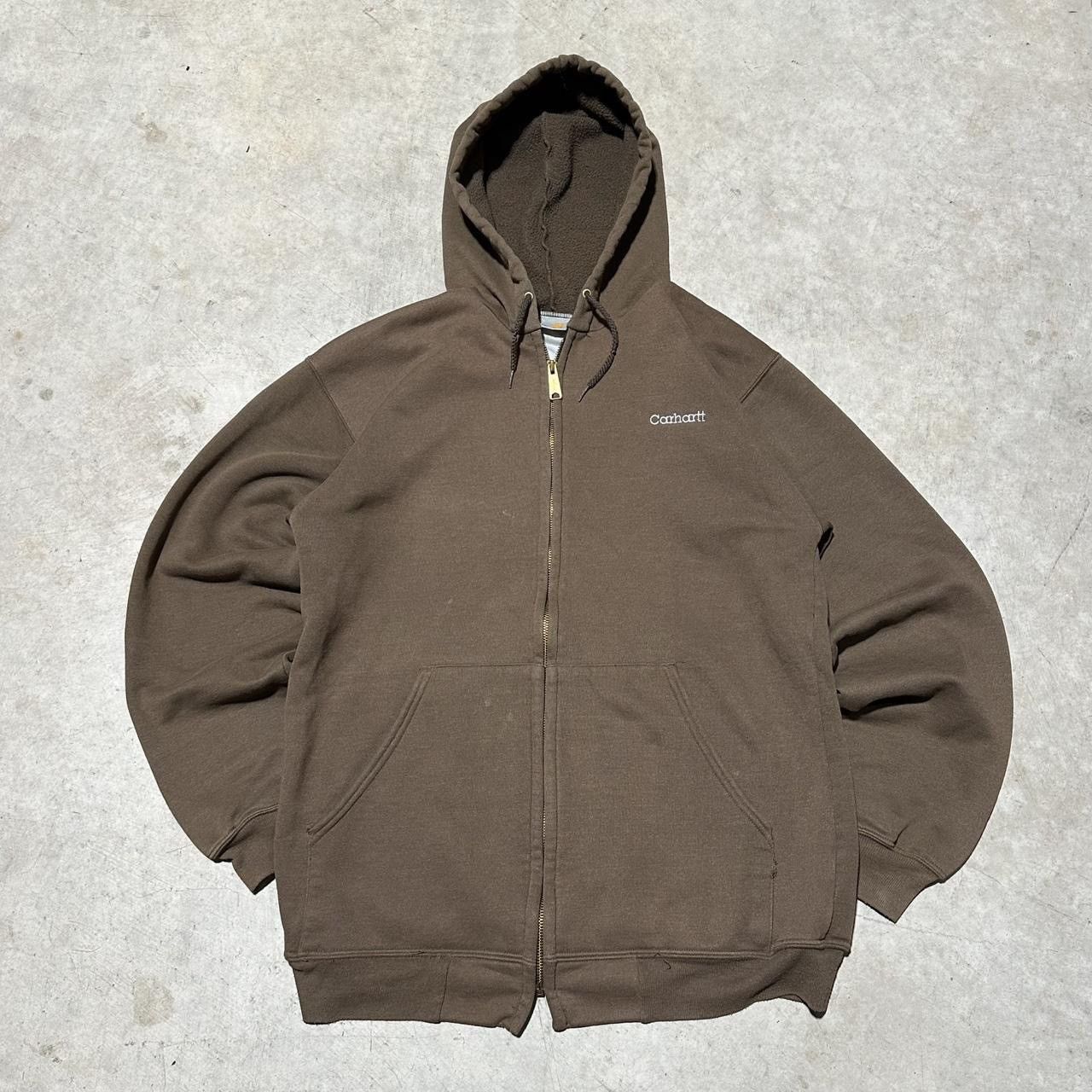 Carhartt Brown Carhartt zip-up hoodie XL Size US XL / EU 56 / 4 - 1 Thumbnail
