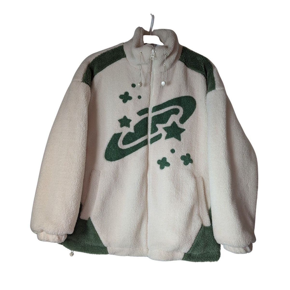 Unknown London Aelfric Eden Star Sky Sherpa Fleece Zip Up Winter Jacket Size M / US 6-8 / IT 42-44 - 3 Thumbnail