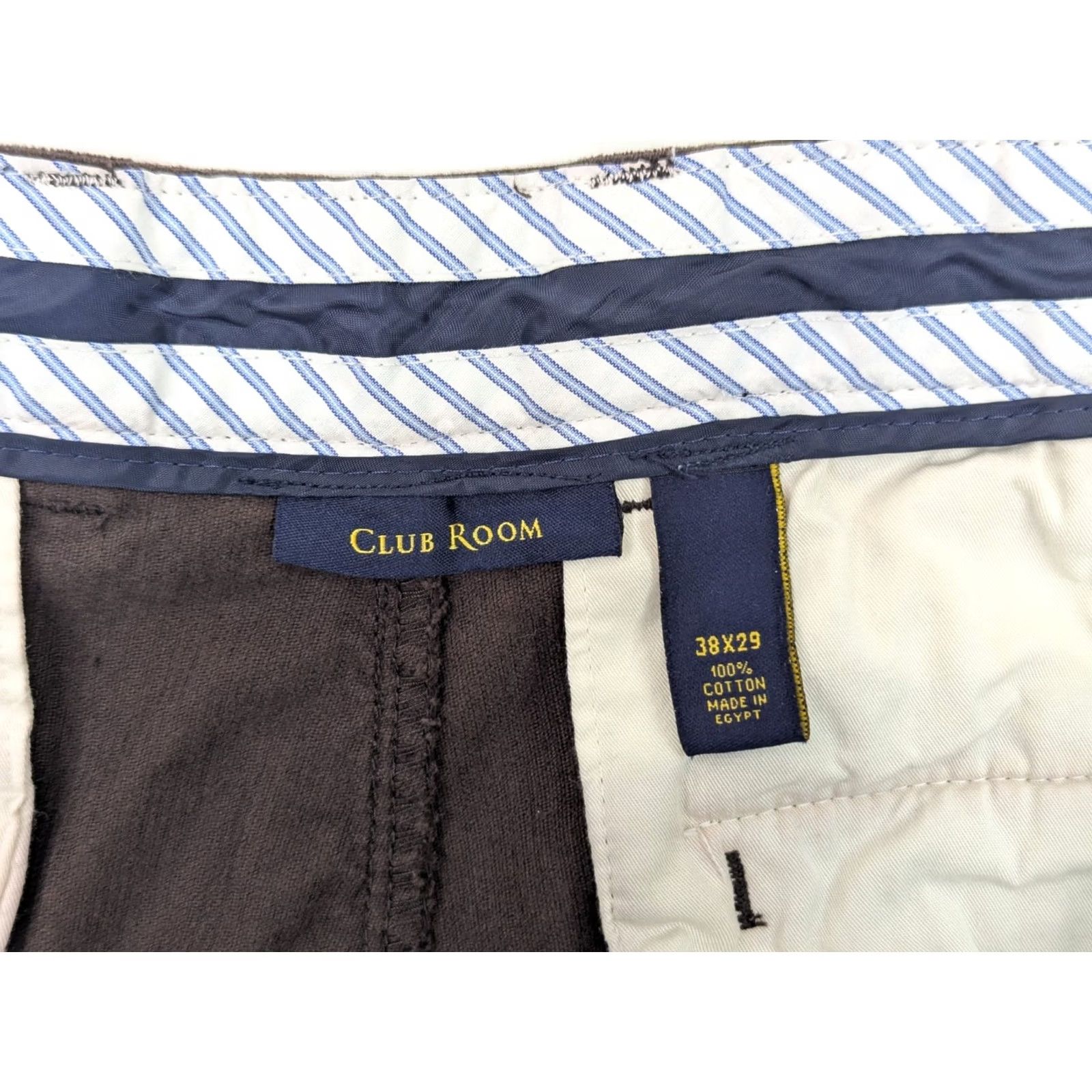 Club Room Club Room Corduroy Straight Leg Pants Men 36x29 Brown Cotton EUC Size US 36 / EU 52 - 7 Thumbnail