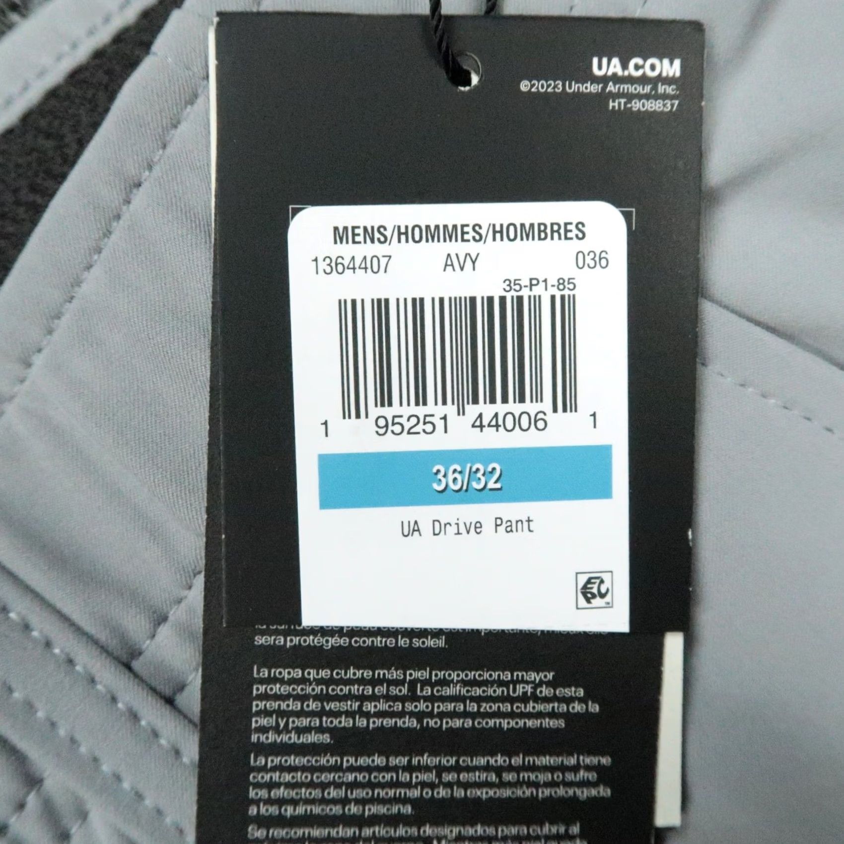 Under Armour Under Armour Pants Mens 36x32 Gray UA Drive Golf Stretch Trouser Straight Pants Size US 36 / EU 52 - 4 Thumbnail