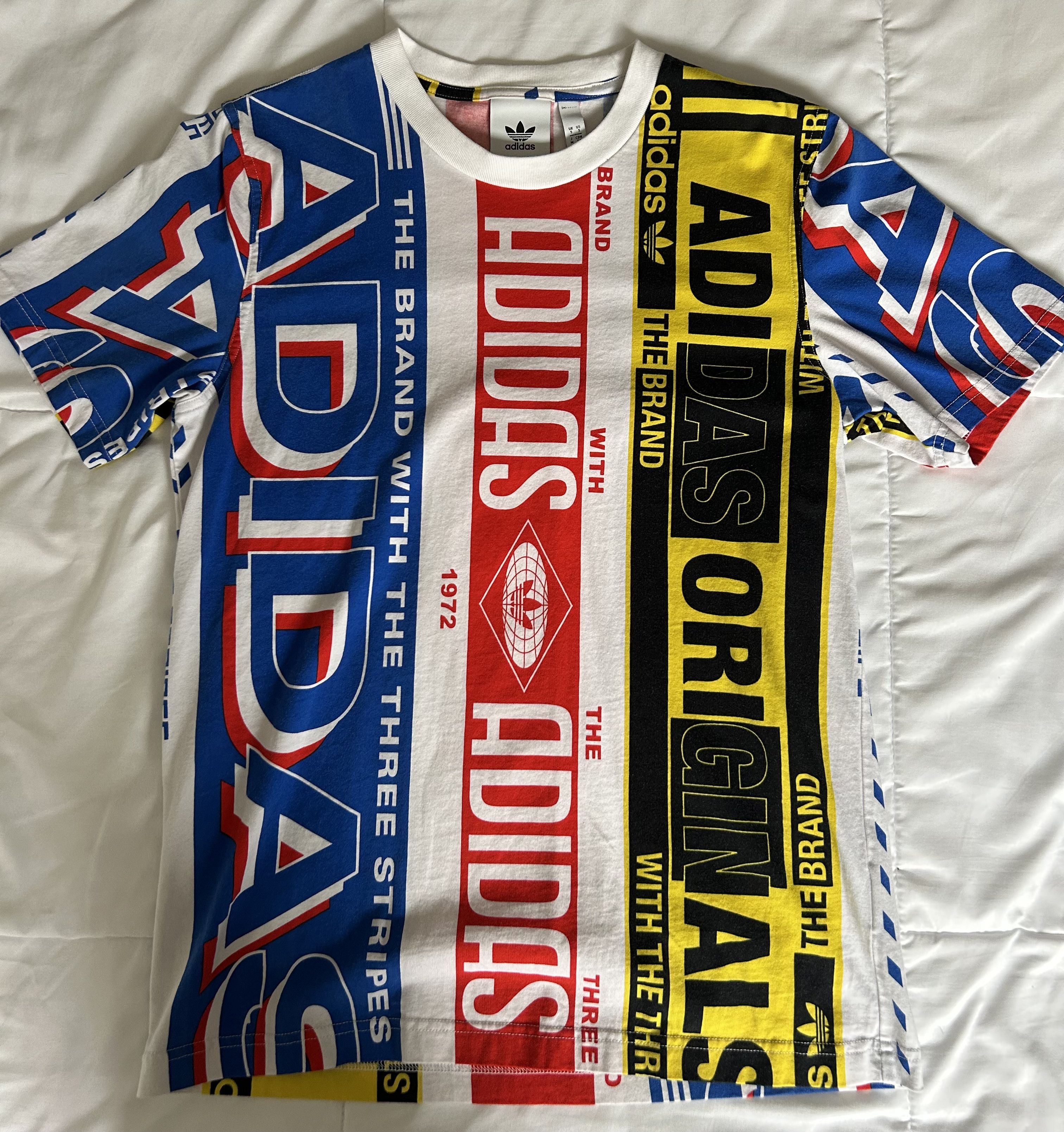 Adidas Adidas Originals Retro Y2K Graphic Tee (Rare Design) Size US S / EU 44-46 / 1 - 1 Thumbnail