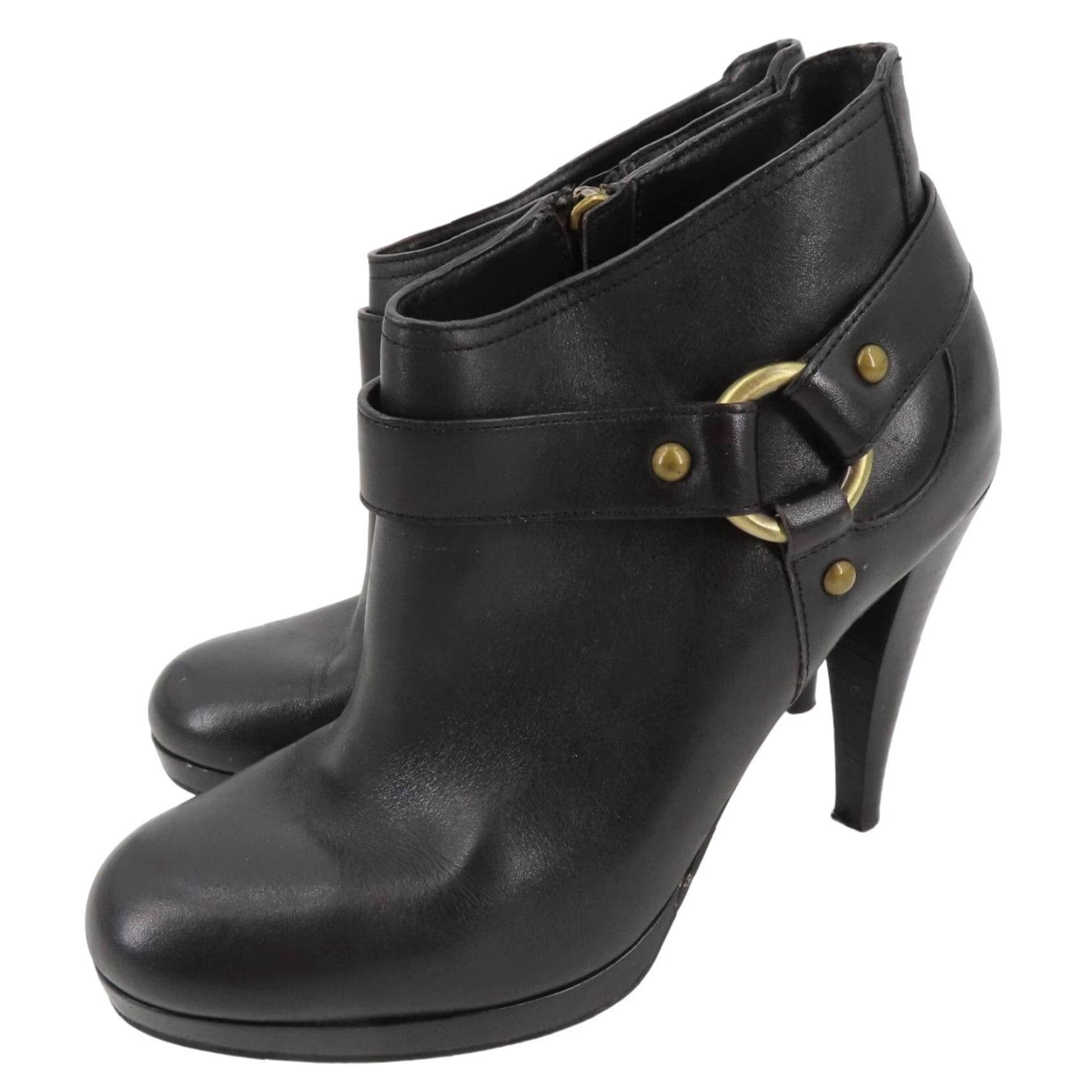 Cole Haan Cole Haan Kennedy Bootie Women 6.5 B Leather Black Ankle Boots Platform Size US 7 / IT 37 - 2 Thumbnail