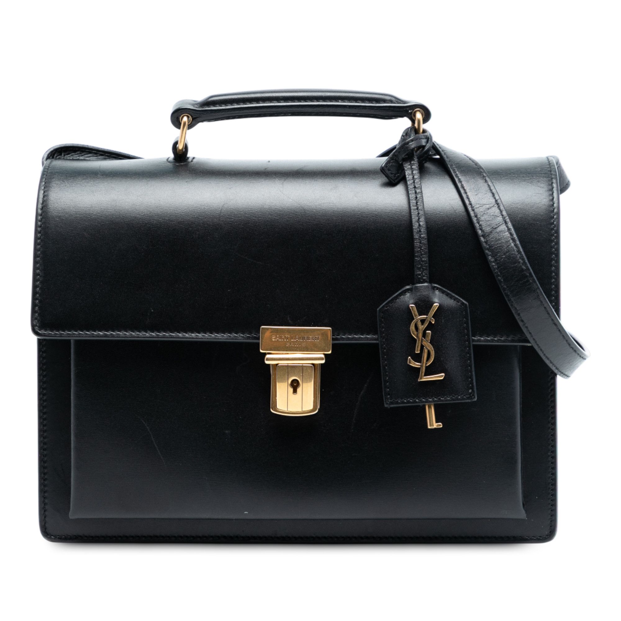Yves Saint Laurent Yves Saint Laurent Medium Leather High School Satchel Size ONE SIZE - 1 Thumbnail