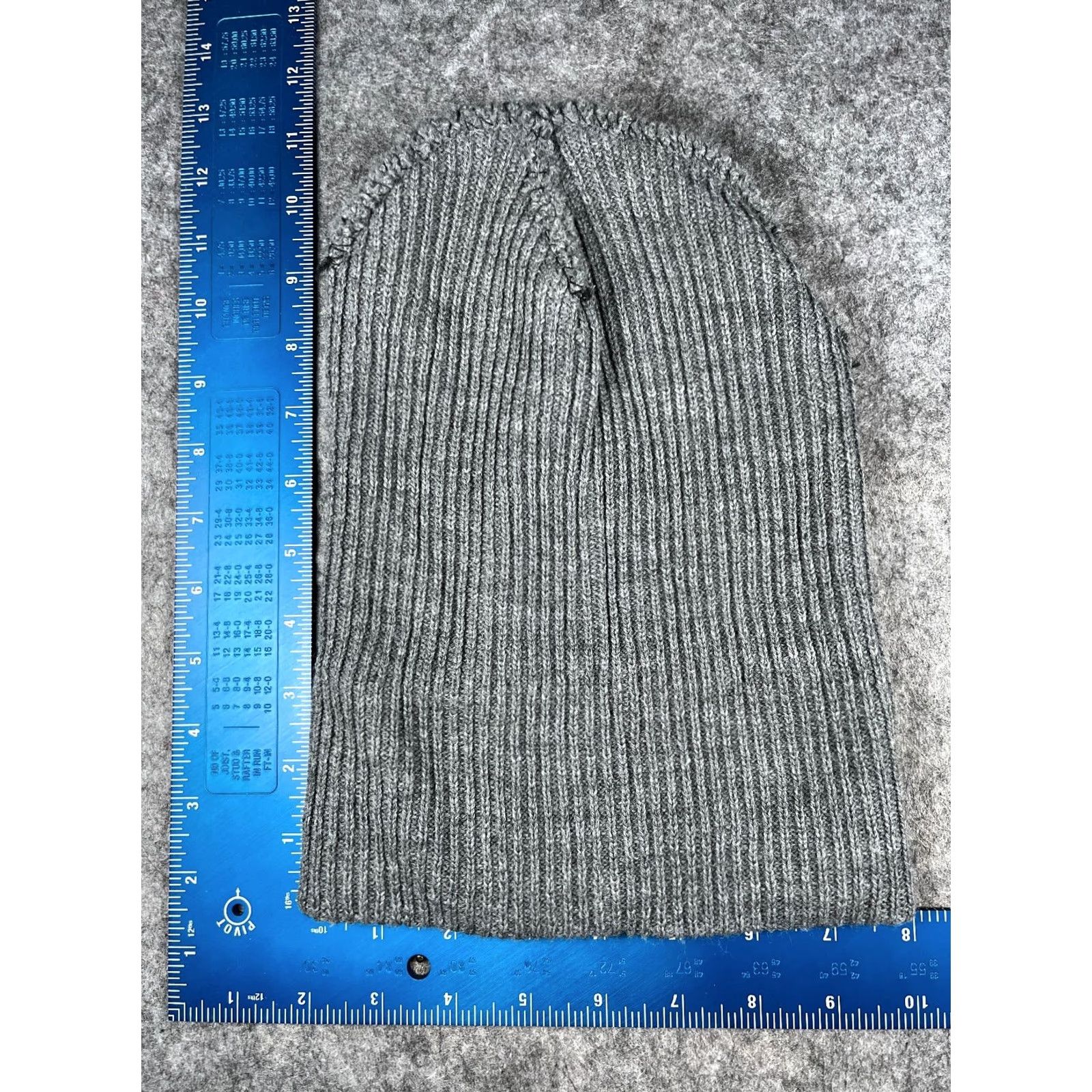 Vintage Beanie Toque Unbranded Knit Acrylic Gray One Size Adult Winter Ski Hat Size ONE SIZE - 5 Thumbnail