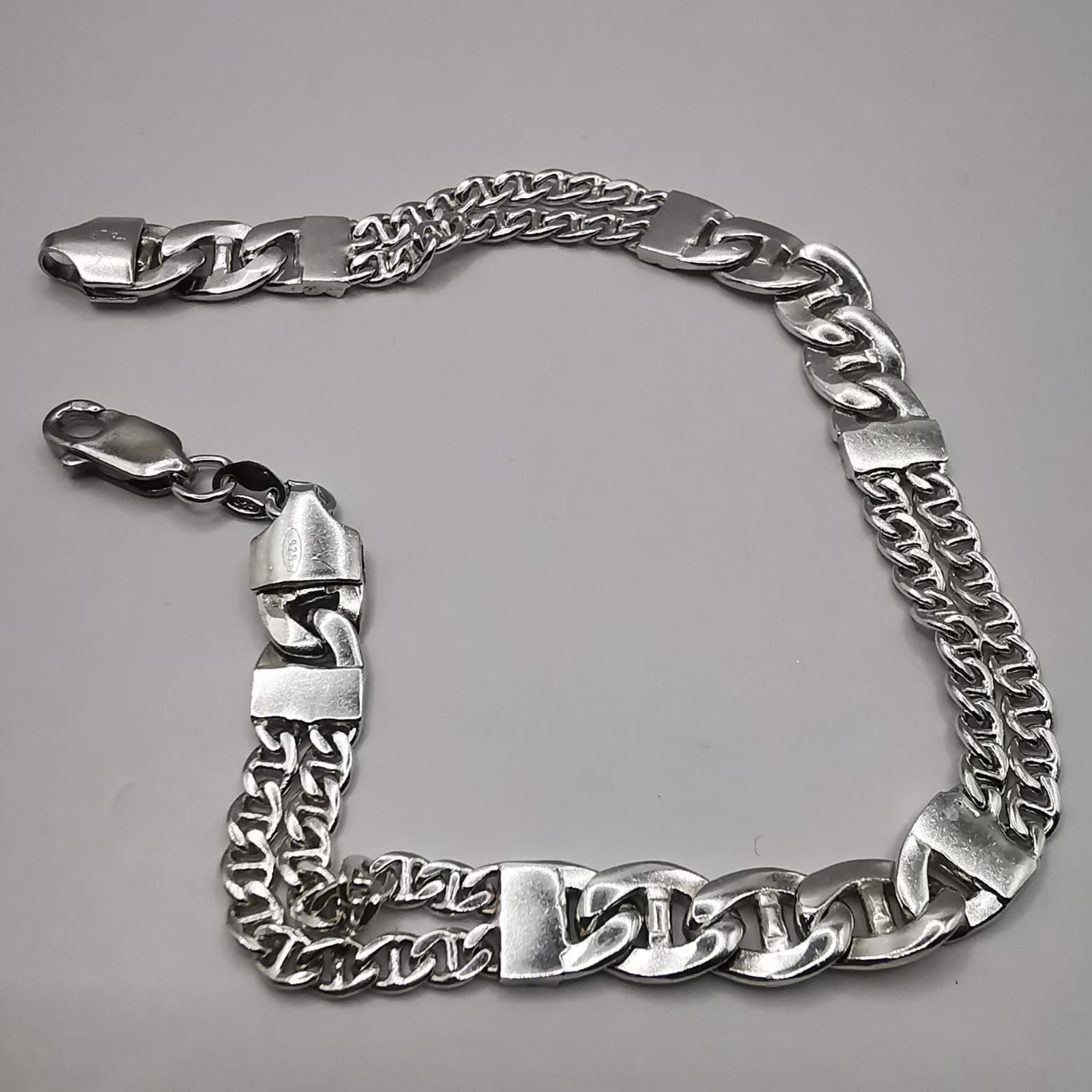 Sterling Silver Vintage Bracelet Jewelry,925 Sterling Silver 11,89g Size ONE SIZE - 6 Thumbnail
