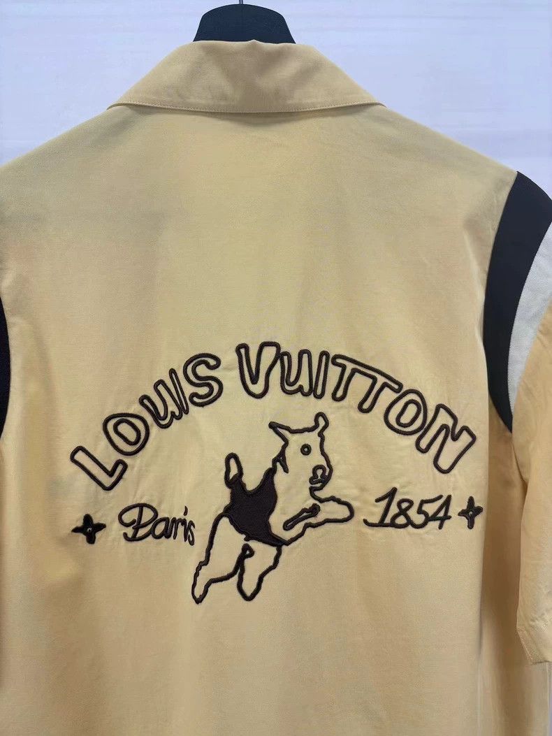 Louis Vuitton LOUIS VUITTON Embroidered Dog Short Sleeve Shirt 2504-Nexta Size US M / EU 48-50 / 2 - 5 Thumbnail