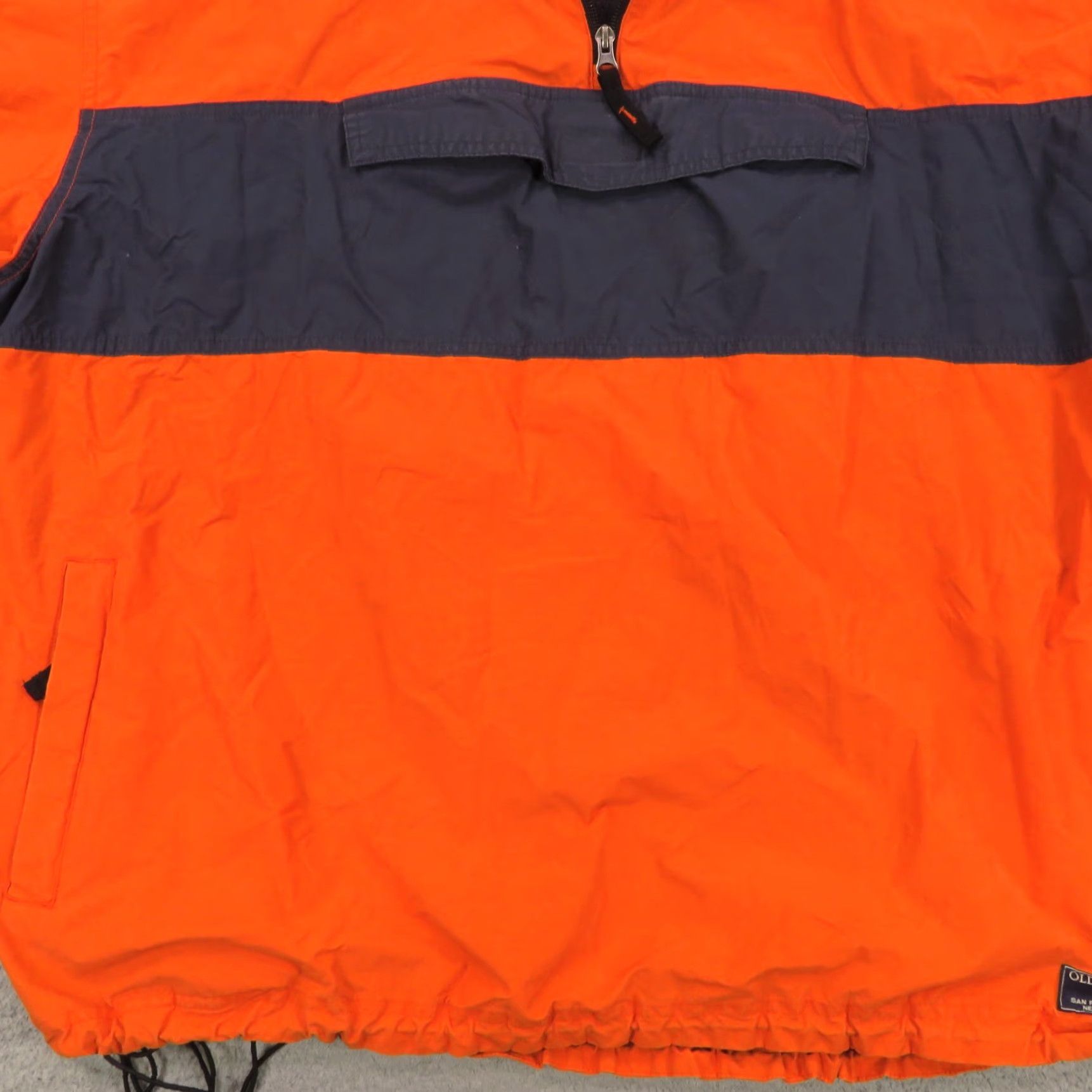 Old Navy VINTAGE Old Navy Jacket Mens 2XL Windbreaker Hooded Anorak Orange 90s Logo Zipper Pockets Soft Shell Nylon Wind-Resistant Size US XXL / EU 58 / 5 - 2 Thumbnail