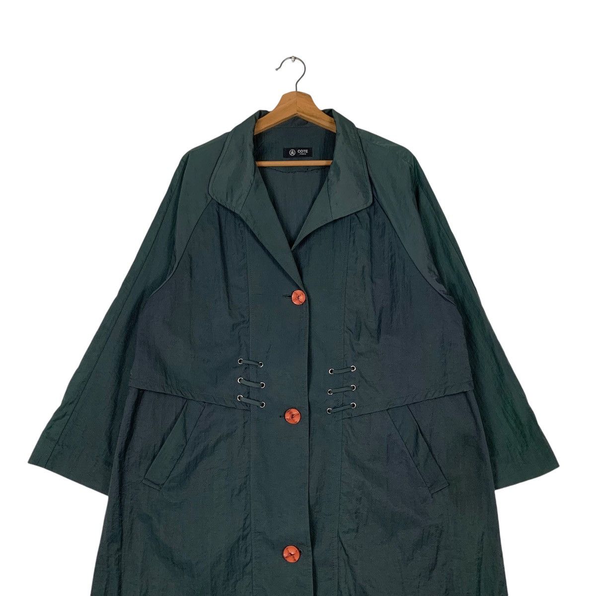 Japanese Brand COTE PARIS Long Coat Avant Garde #1302-C59 Size M / US 6-8 / IT 42-44 - 3 Thumbnail
