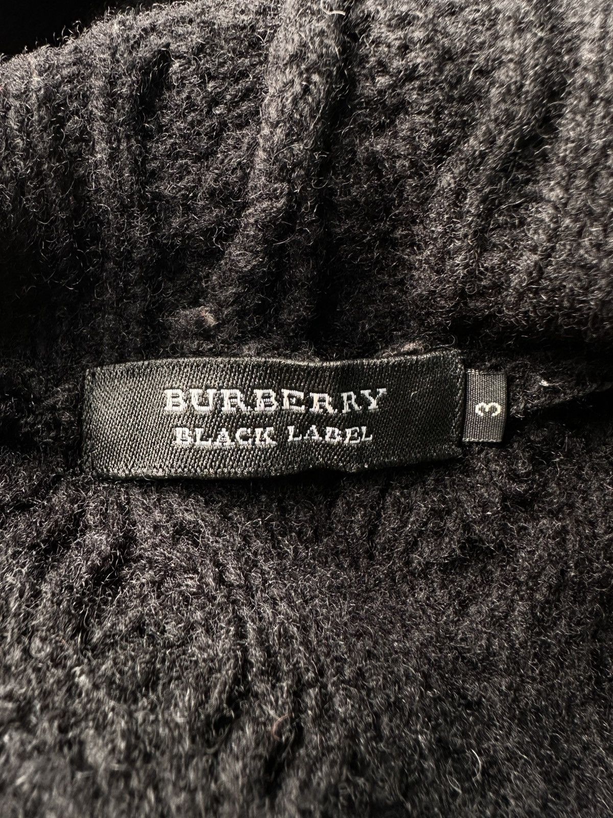 Burberry × Designer Burberry Black Label Knitwear Zip Hoodie Size M / US 6-8 / IT 42-44 - 6 Thumbnail