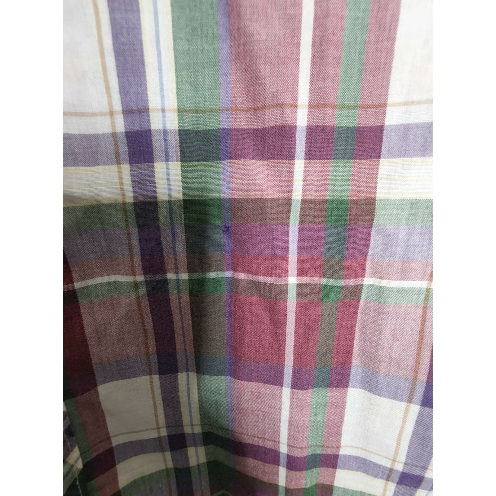 Wrangler VINTAGE Wrangler Mens L Red Ivory Plaid Western Short Sleeve Pearl Snap Shirt Distressed Size US L / EU 52-54 / 3 - 5 Thumbnail