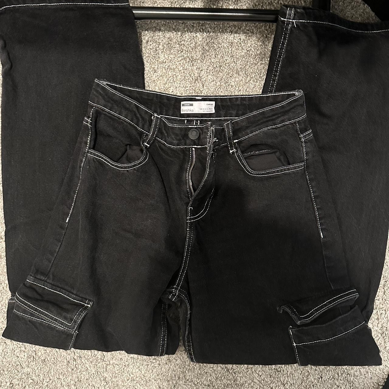 Bershka Bershka Black Pocket Denim Size 28" / US 6 / IT 42 - 1 Thumbnail
