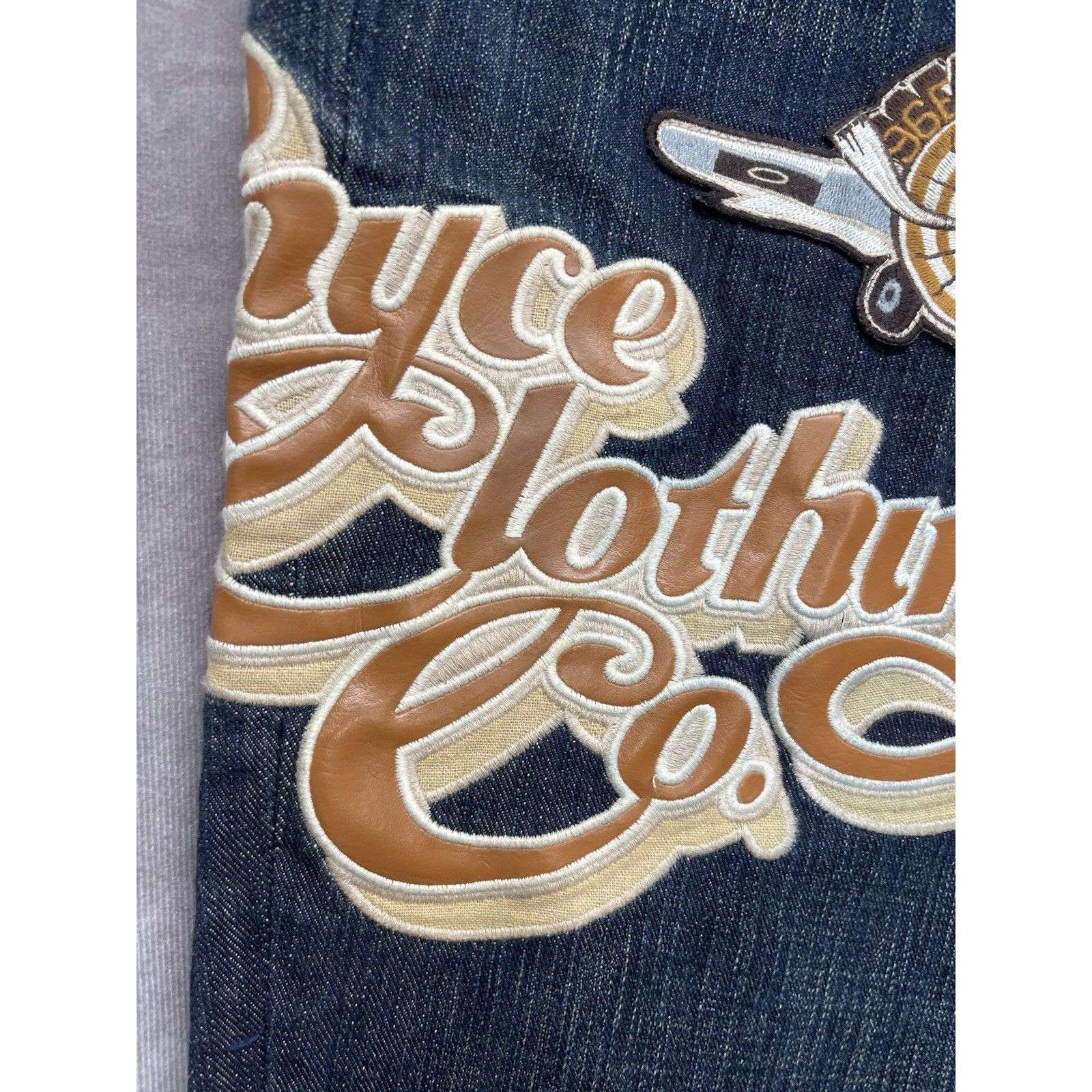 Enyce VTG Y2K Enyce Eagle Bomber Embroidery Jeans 40x32 Hip Hop Ba Size US 40 / EU 56 - 3 Thumbnail