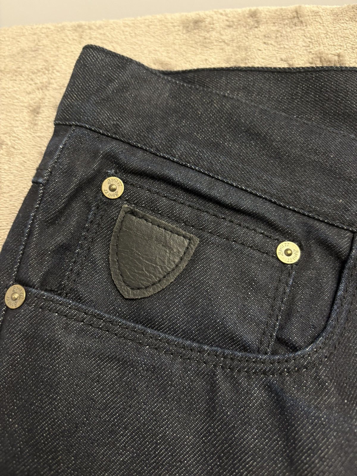 April 77 April 77 guitarist jeans raw denim blue Size 33 Size US 33 - 5 Thumbnail