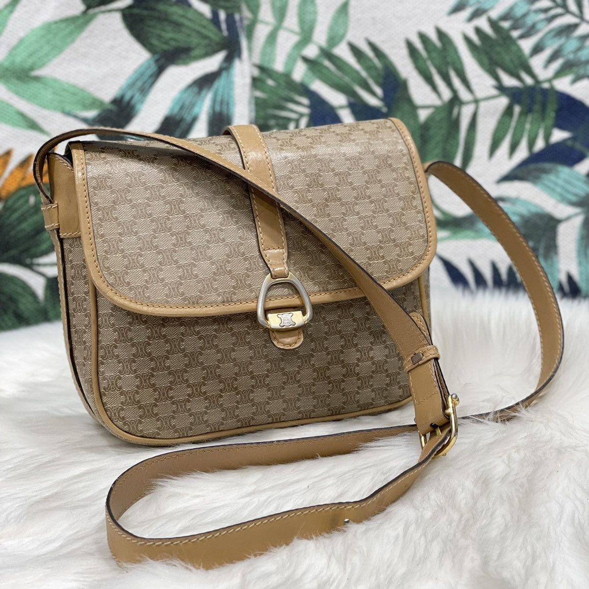 Authentic Vintage CELINE Macadam Crossbody Bag