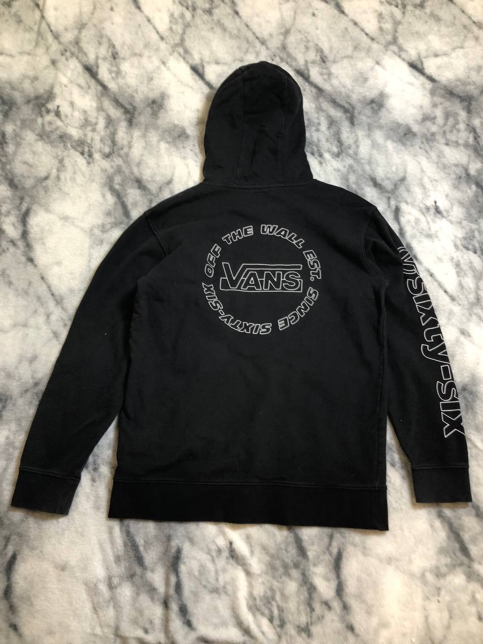 Vans Vans Off The Wall Sixty Six Black Hoodie Size US L / EU 52-54 / 3 - 7 Thumbnail