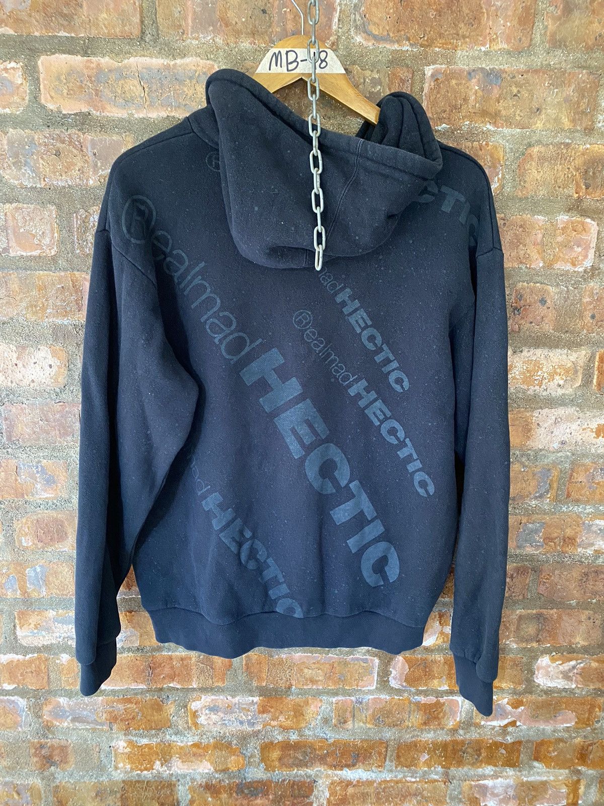 MasterPiece AW2003 Real Mad Hectic Back repeat logo heavy hoodie Size US L / EU 52-54 / 3 - 6 Thumbnail