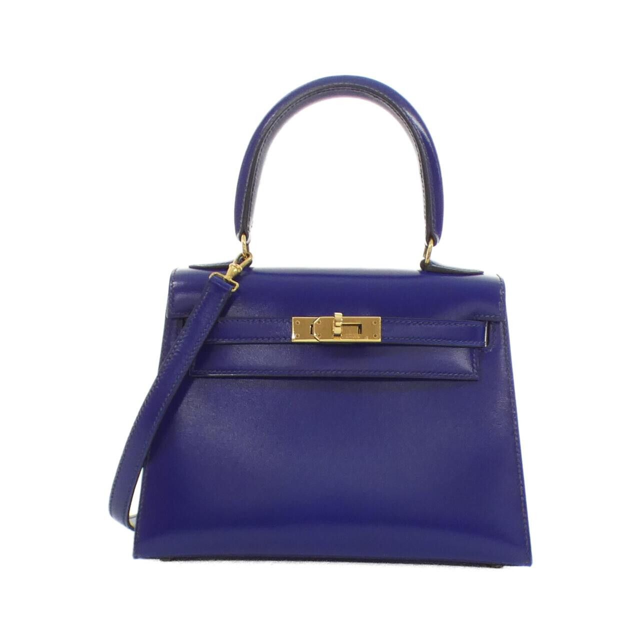 Hermes Hermes Hermes Mini Kelly Box Calf 2way Bag Leather Handbag DUTY FREE for USA Size ONE SIZE - 1 Thumbnail