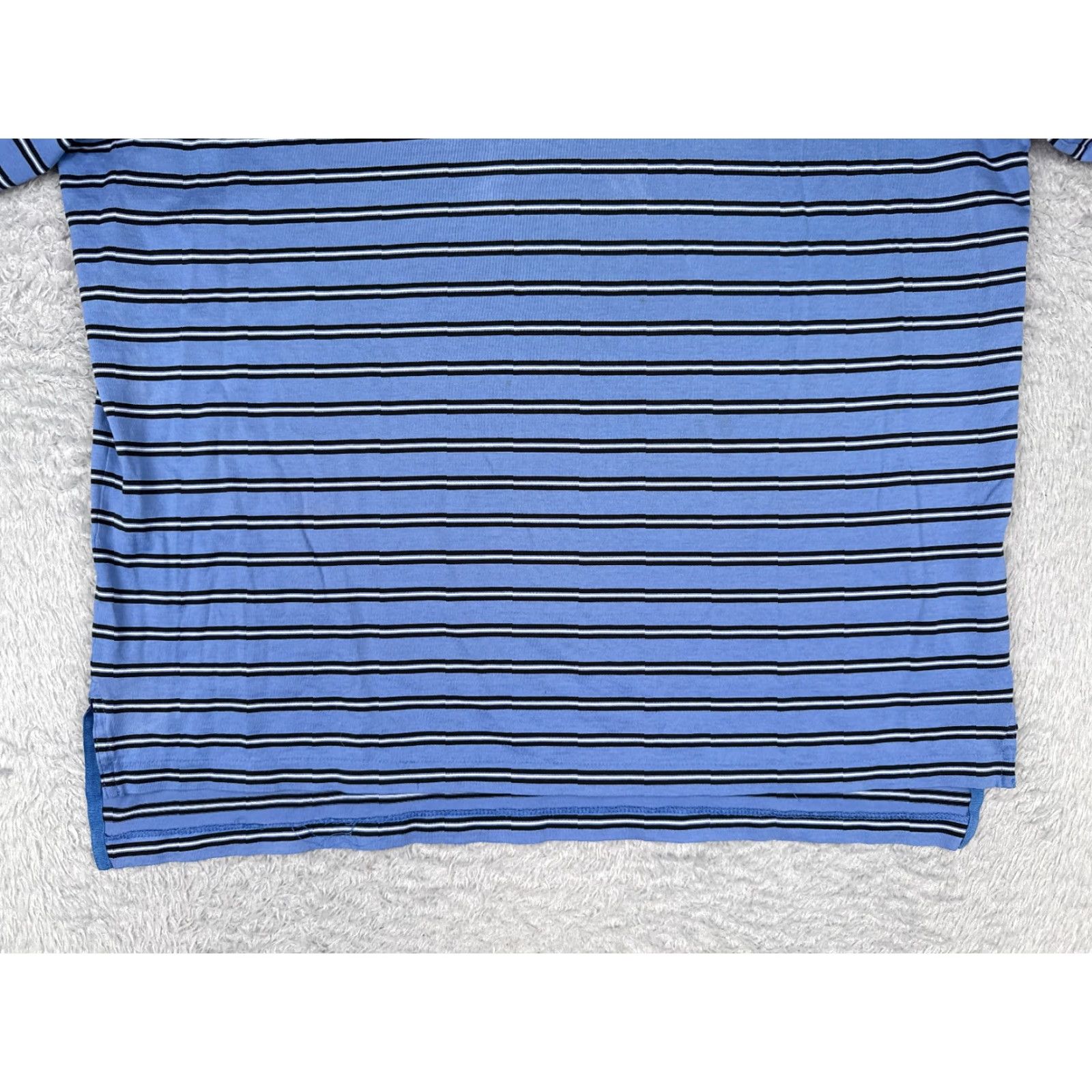 Ralph Lauren VINTAGE Ralph Lauren Polo Golf Shirt Extra Large Blue Stripe 100% Cotton Men Size US XL / EU 56 / 4 - 5 Thumbnail