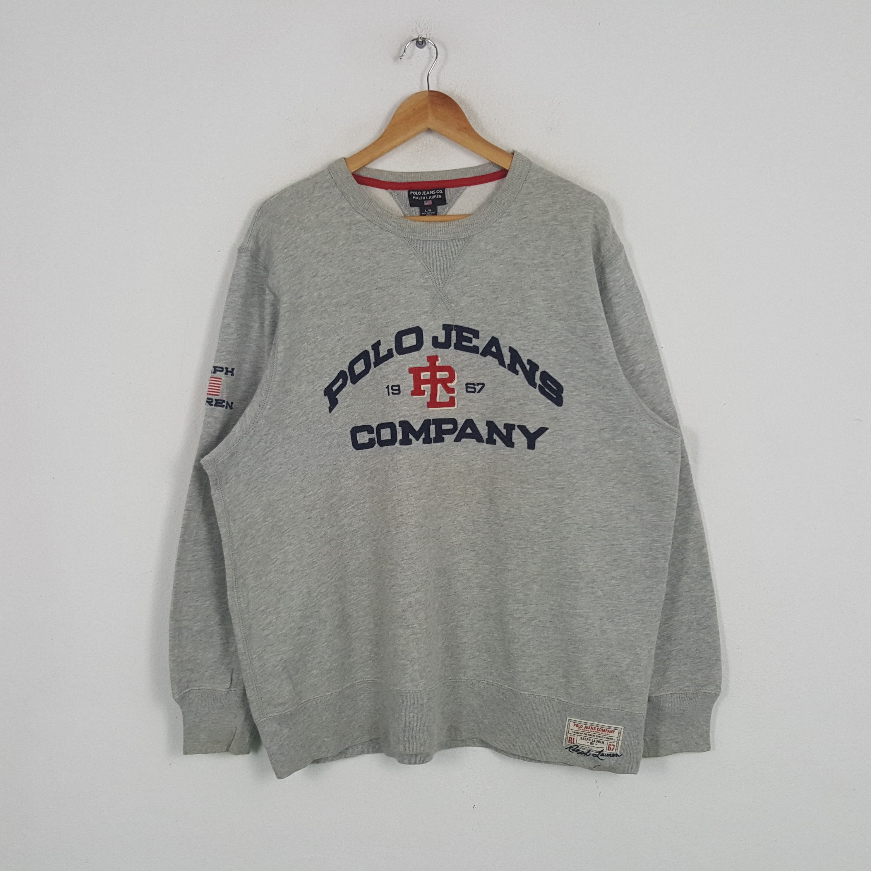 Polo Ralph Lauren × Vintage Vintage Polo Jean by Ralph Lauren Company Sweatshirt Size US XL / EU 56 / 4 - 1 Thumbnail