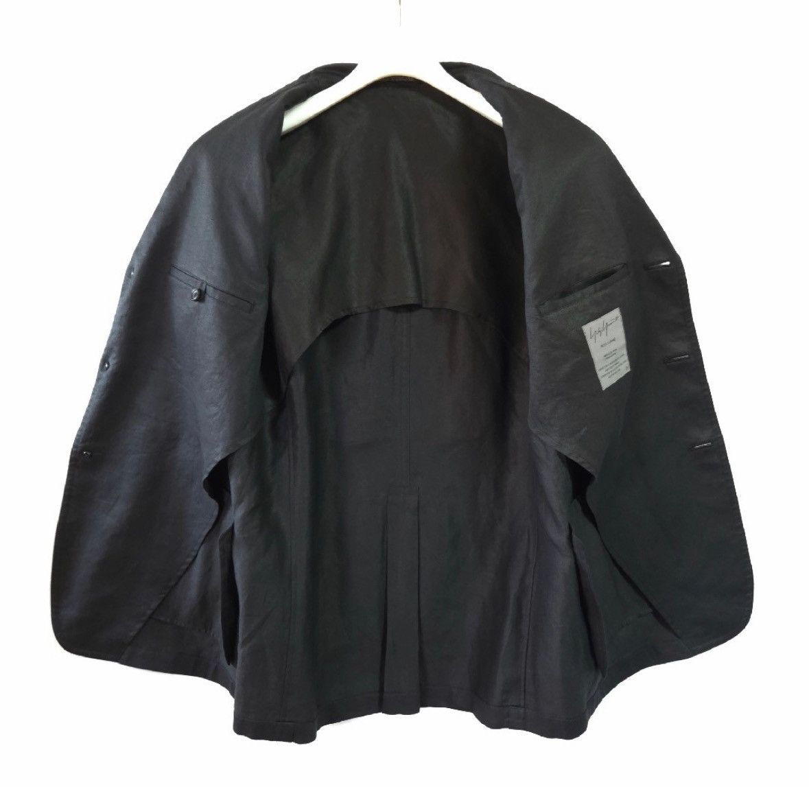 Yohji Yamamoto Yohji Yamamoto 2004SS Black Linen Blazer Size US M / EU 48-50 / 2 - 3 Thumbnail