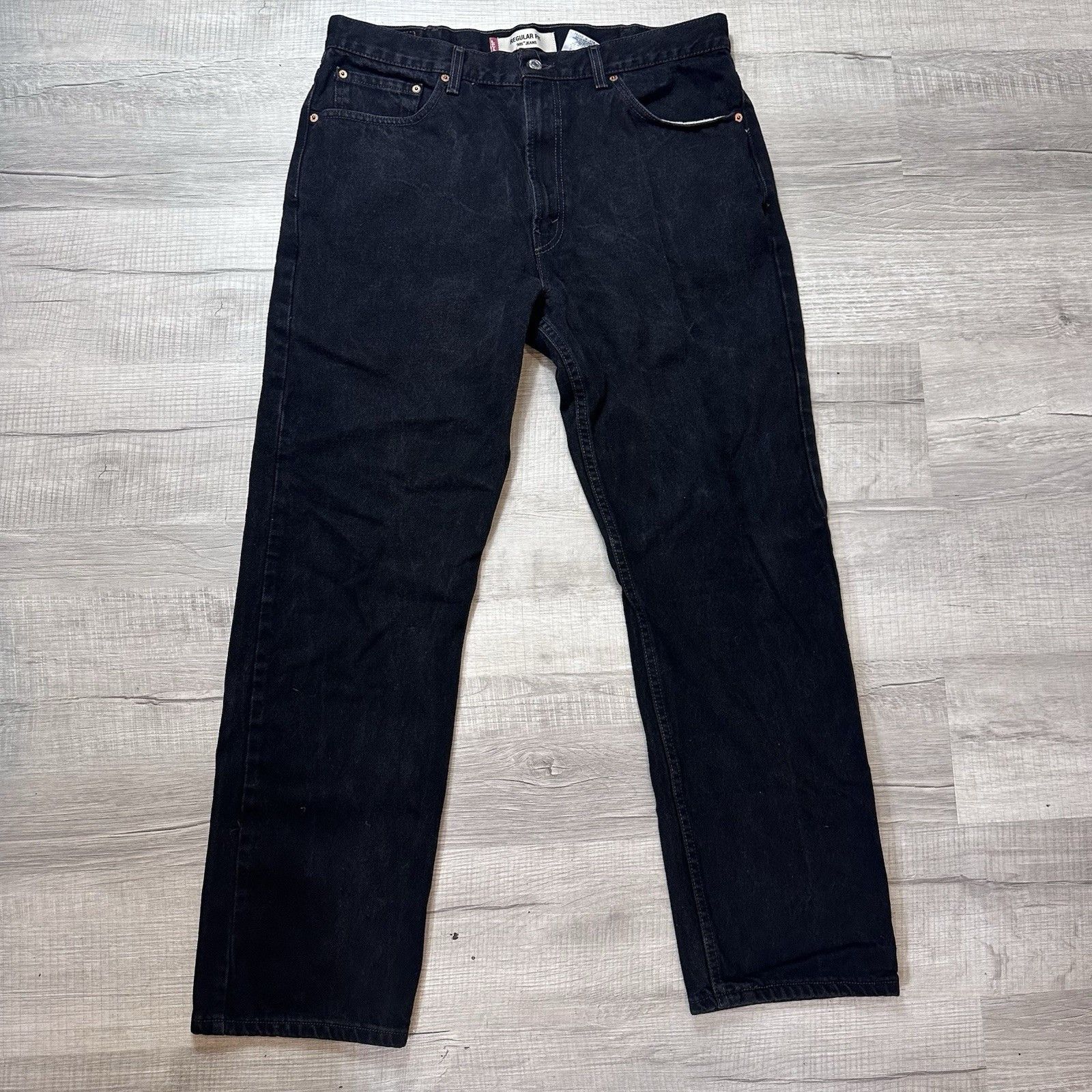 Levi's Levis 505 Jeans Mens 38x32 Denim Straight Leg Vintage Y2K Size US 38 / EU 54 - 2 Thumbnail