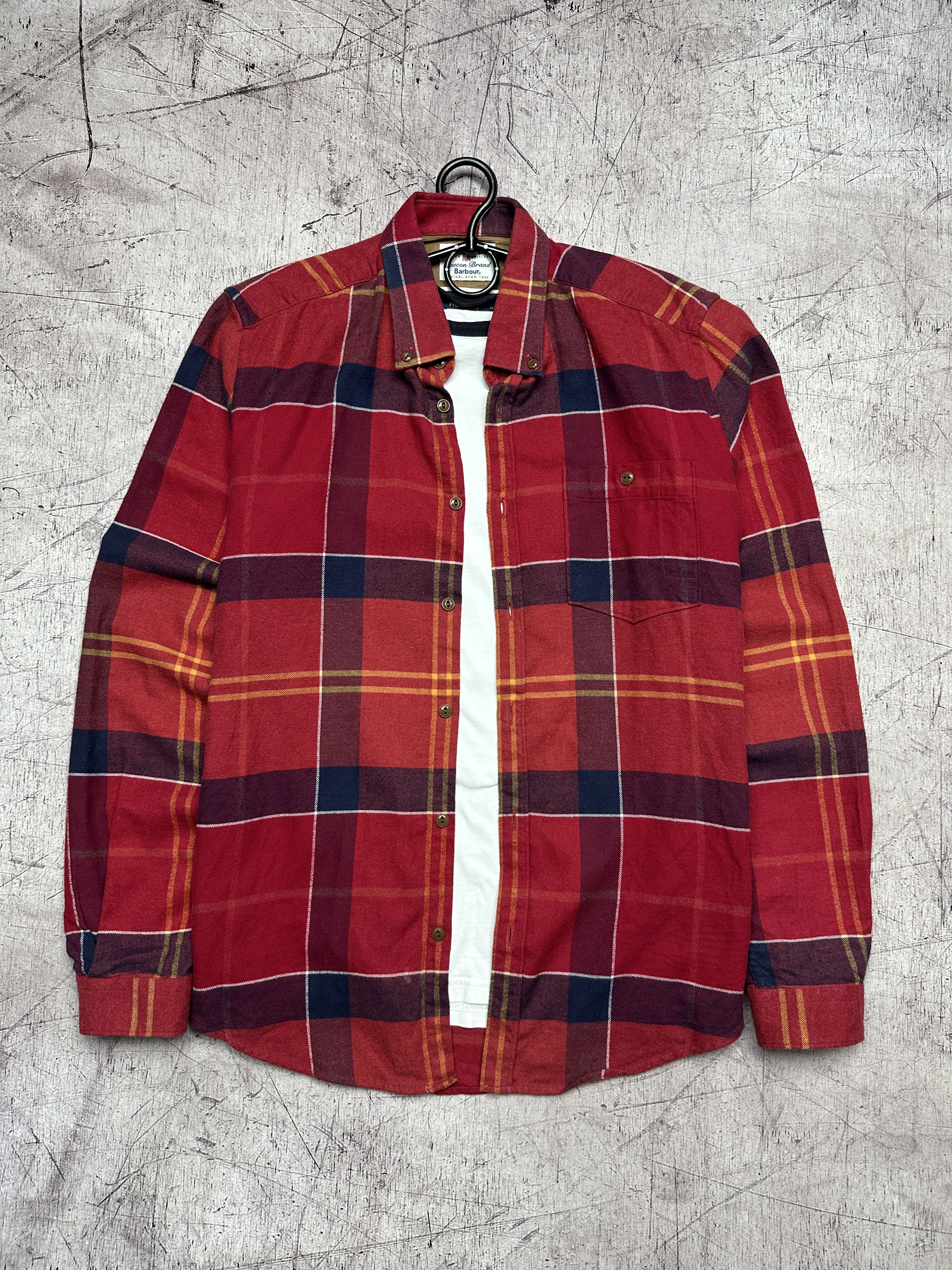 Barbour Barbour Vintage Mens Flannel Check Shirt Size US M / EU 48-50 / 2 - 1 Thumbnail