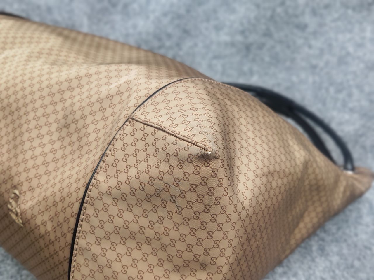 Gucci Gucci Vintage Monogram GG Zip Nylon hobo shoulder Bag defect Size ONE SIZE - 14 Thumbnail