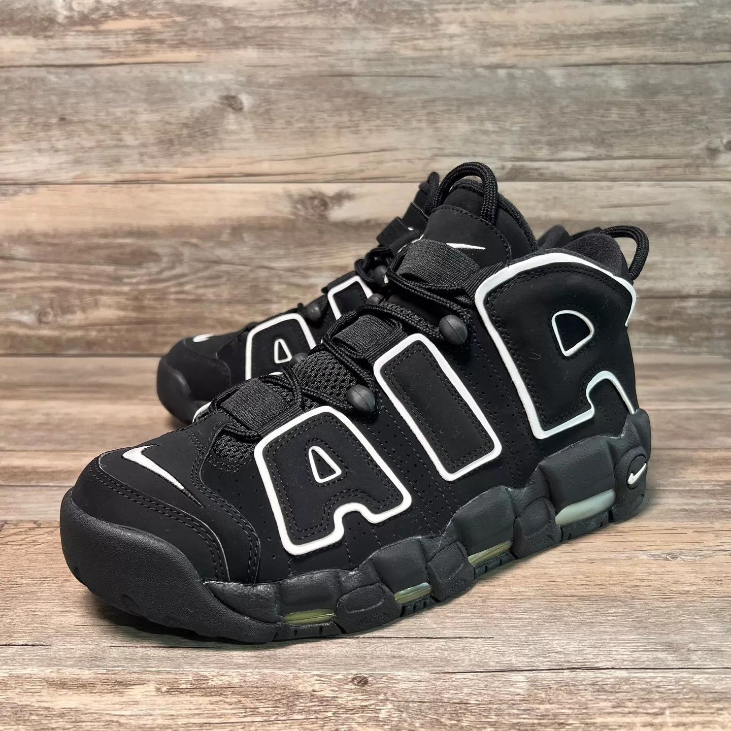 Nike Nike AirMoreUptempo 414962-002 Black/White 41 99new Size US 8 / EU 41 - 1 Thumbnail