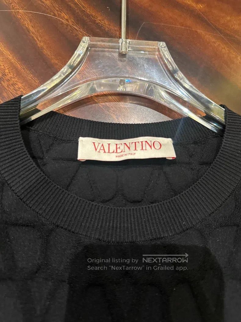 Valentino Valentino Black three-dimensional logo knitted skirt Size L / US 10 / IT 46 - 4 Thumbnail
