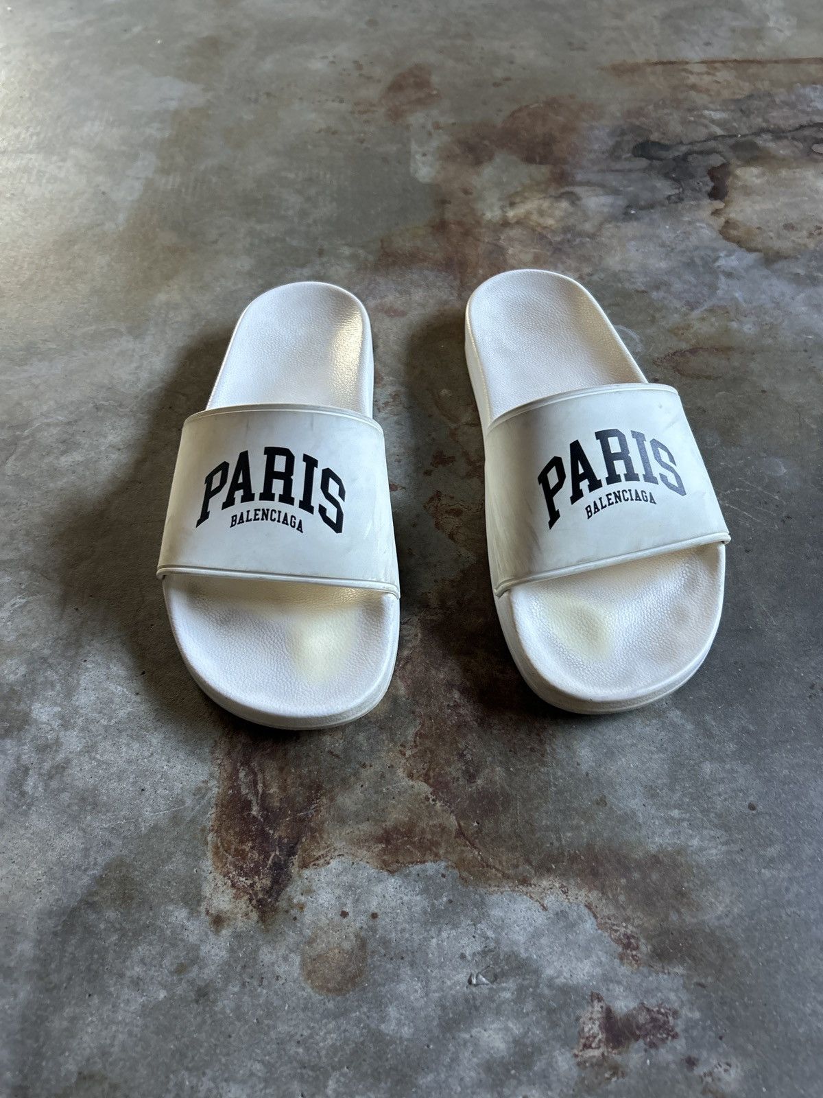 Balenciaga BALENCIAGA PARIS POOL SLIDES - PARIS EDITION Size US 9 / EU 42 - 2 Thumbnail
