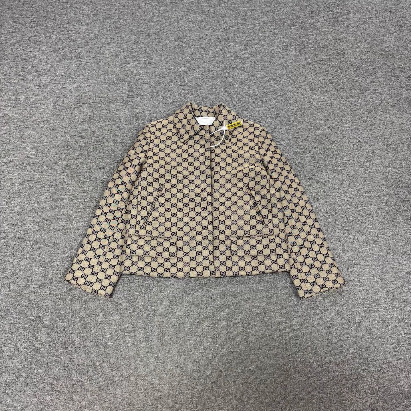 Gucci Gucci New Logo Full Print GG Collar Zip Jacket Size XS / US 0-2 / IT 36-38 - 1 Thumbnail