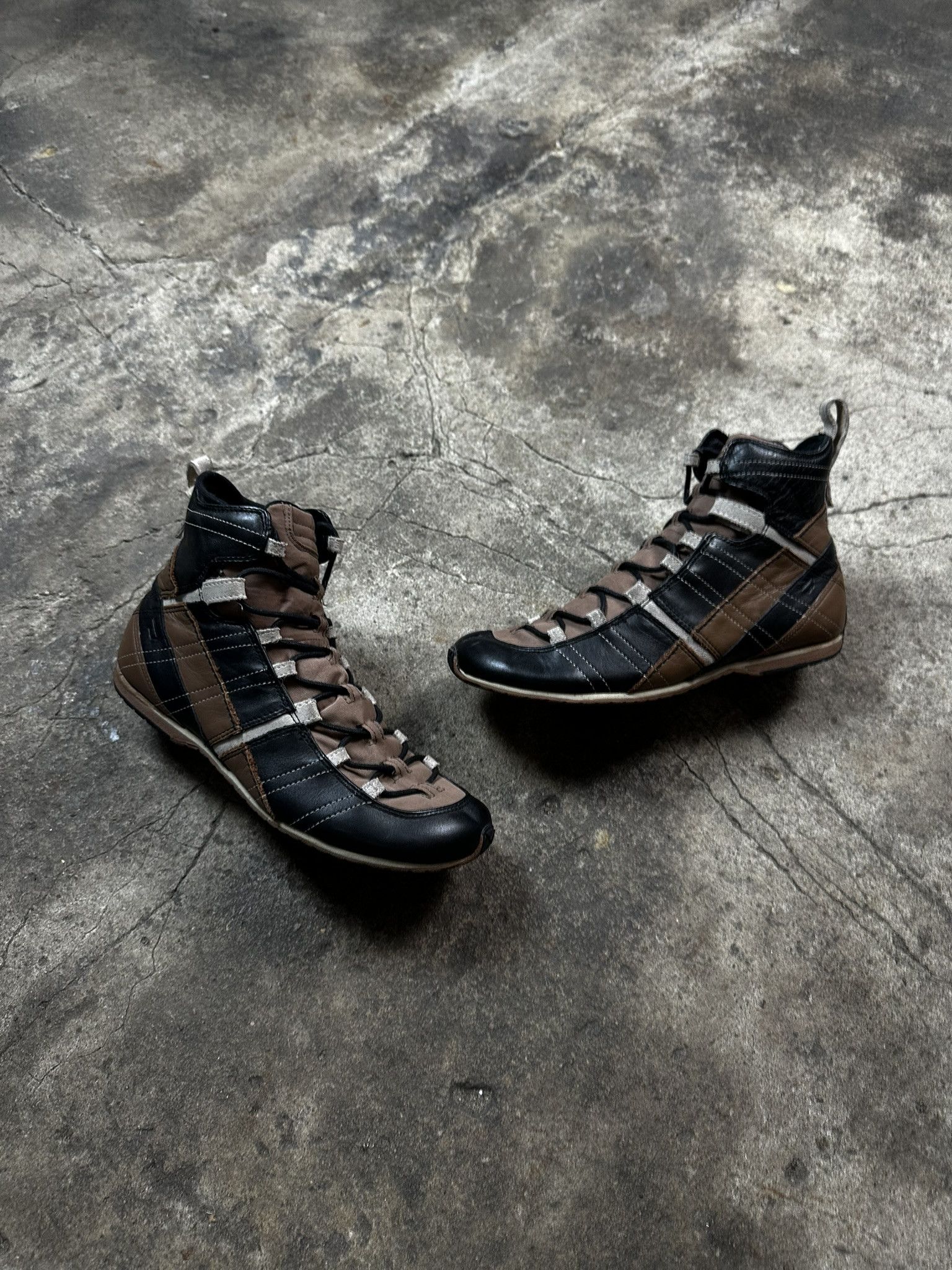 Diesel Y2K Vintage Diesel High Sneakers Streetwear Denim Rare