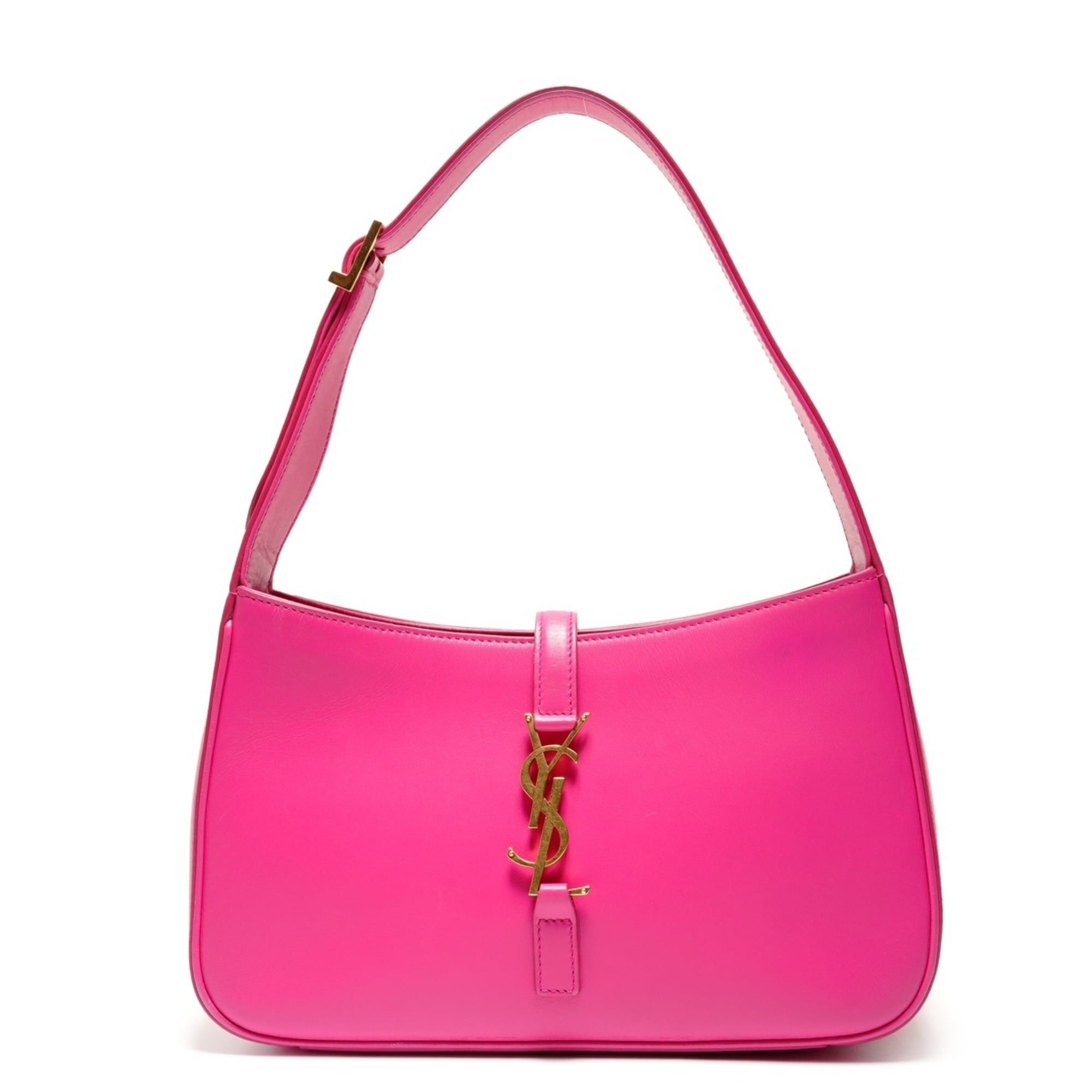 Yves Saint Laurent Yves Saint Laurent Le 5 A 7 Leather Hobo Shoulder Bag, Pink, WS26456 Size ONE SIZE - 1 Thumbnail