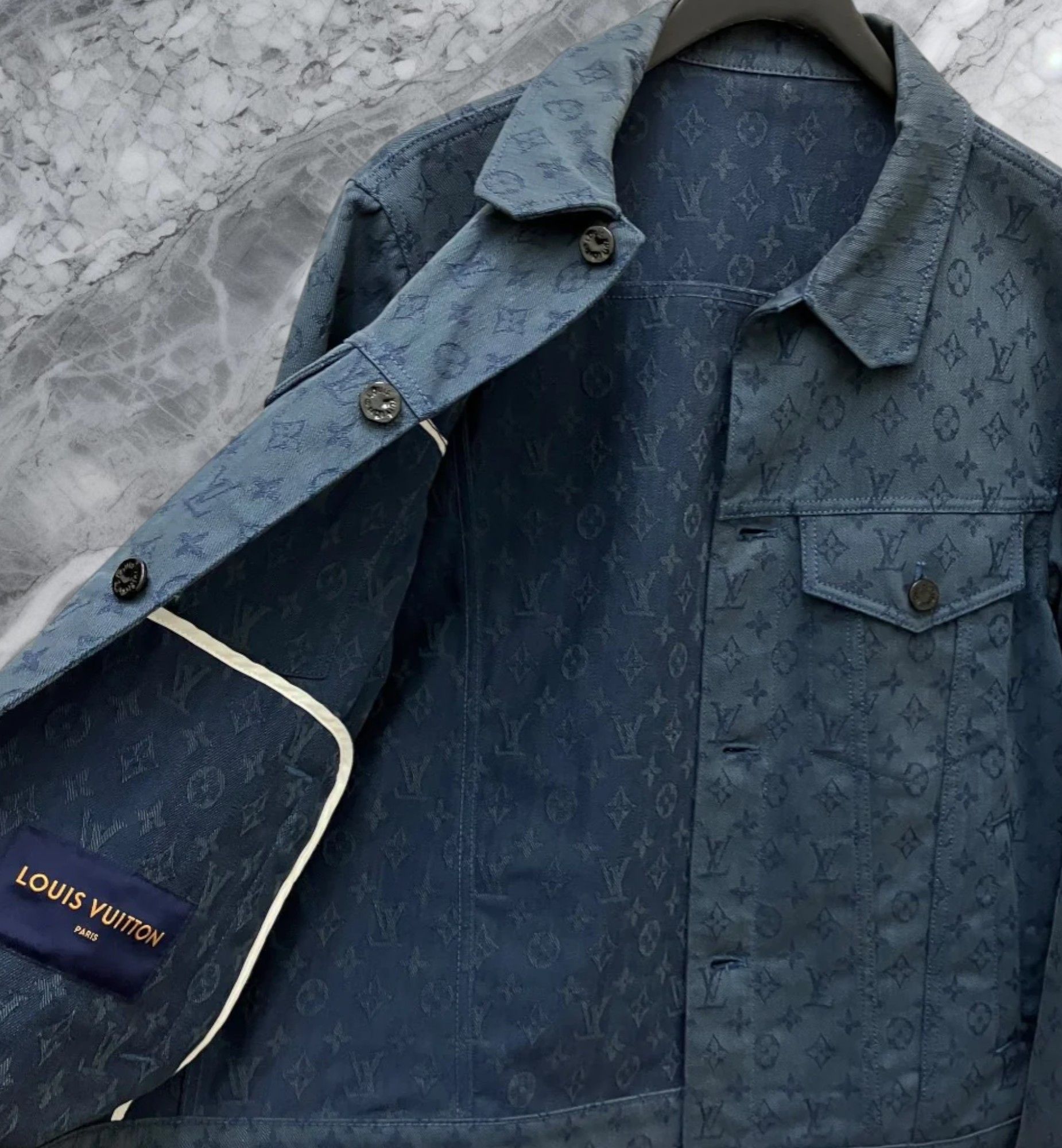 Louis Vuitton Louis Vuitton LV Monogram Logo Cotton Denim Jacket Size US L / EU 52-54 / 3 - 4 Thumbnail