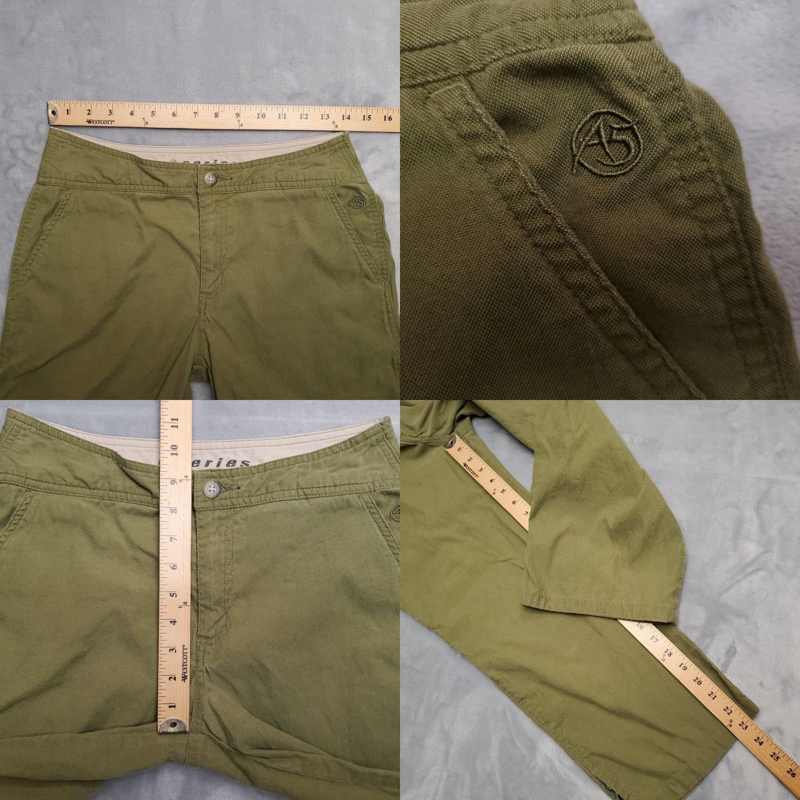 The North Face The North Face Pants Womens 6 Green Nylon Blend Cropped Cropped Pants Outdoor Casual Pockets Zipper Front Flat Front Womens Size 28" / US 6 / IT 42 - 8 Thumbnail