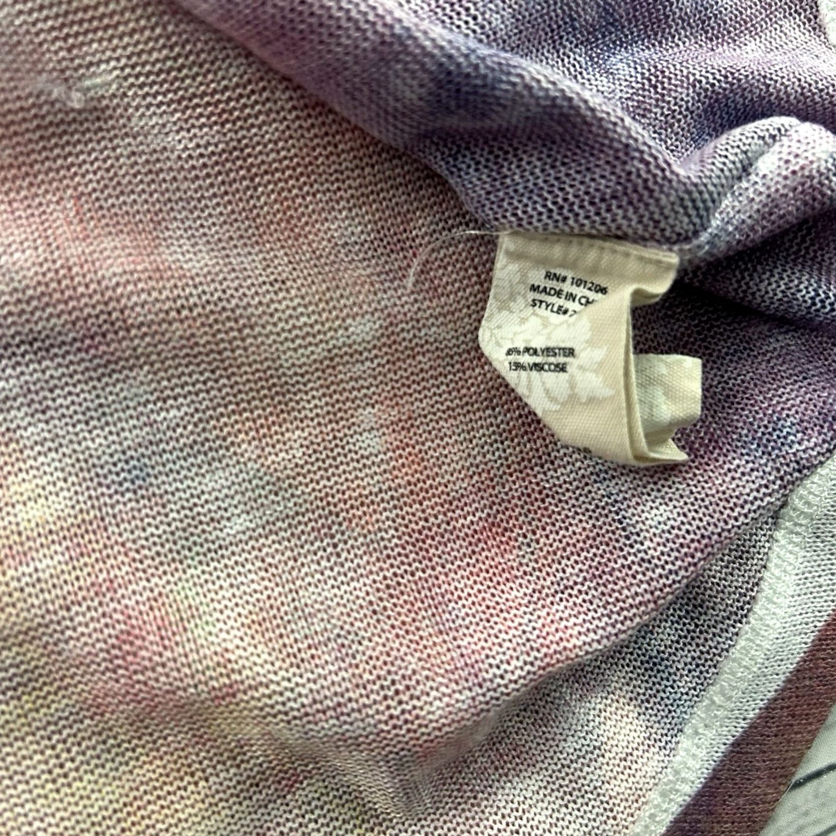 Soft Surroundings Soft Surroundings Blouse Long Sleeve Multicolor Watercolor Top Women's M Size M / US 6-8 / IT 42-44 - 5 Thumbnail