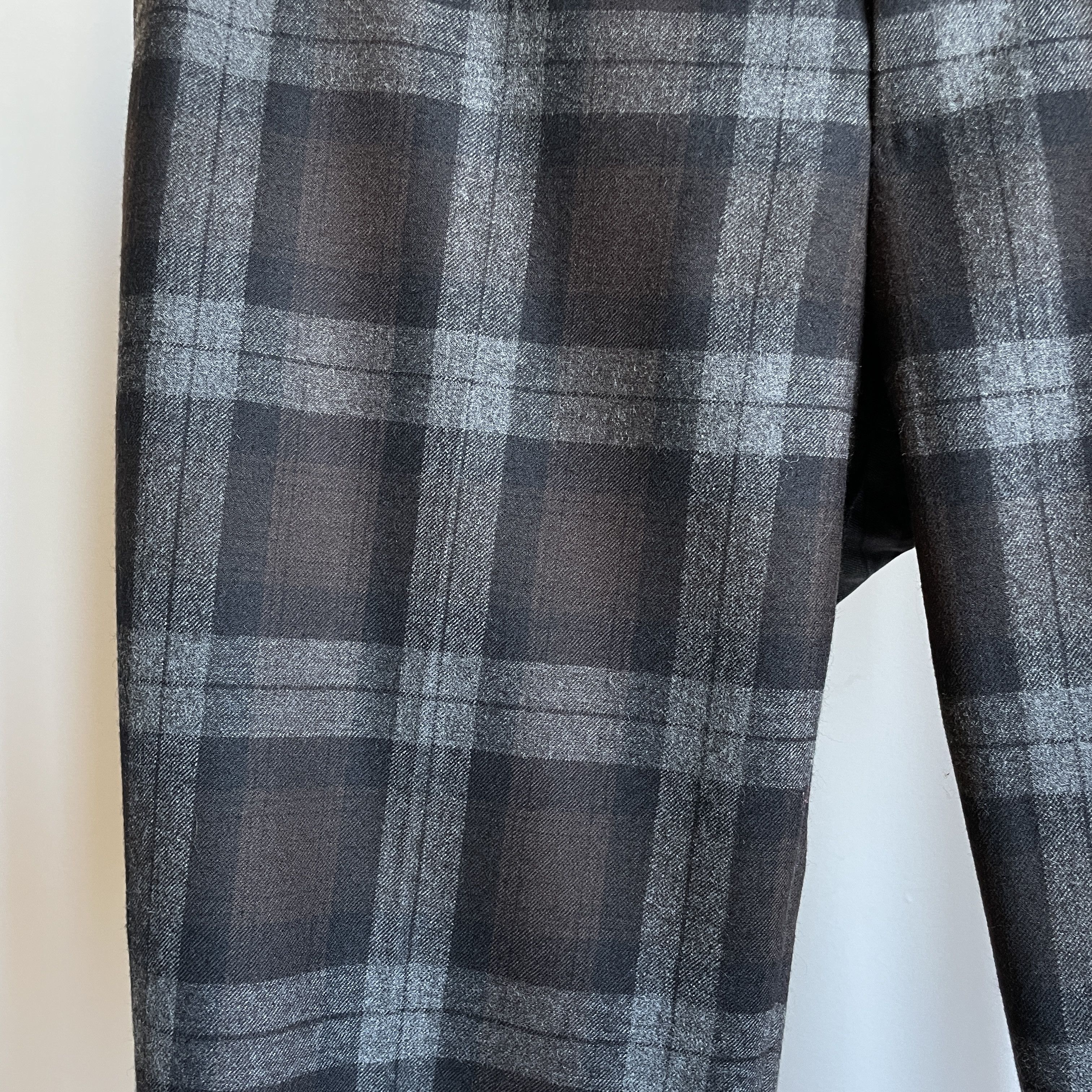 PT Torino PT01 Pantaloni Torino Cropped Plaid Slim Wool Dress Trousers Size US 30 / EU 46 - 7 Thumbnail