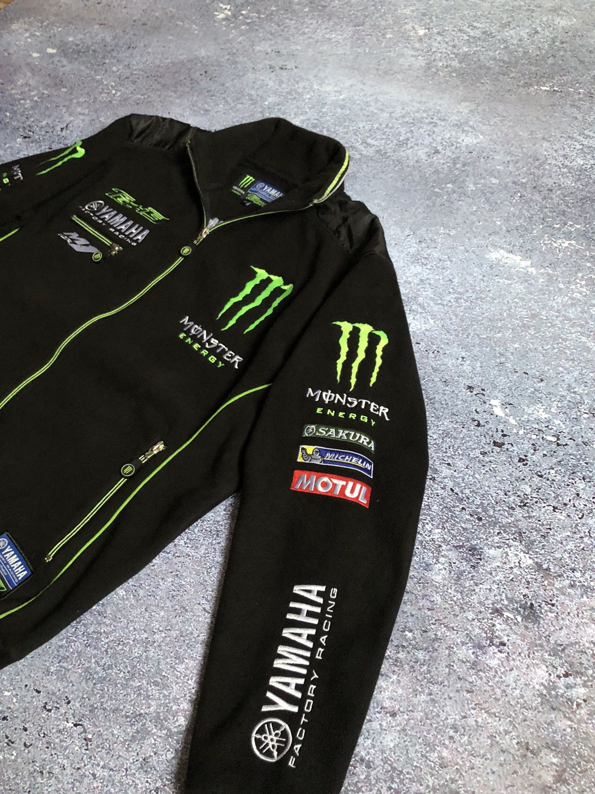 NASCAR × Vintage Vintage Monster Energy Yamaha Tech3 fleece jacket Size US S / EU 44-46 / 1 - 9 Thumbnail