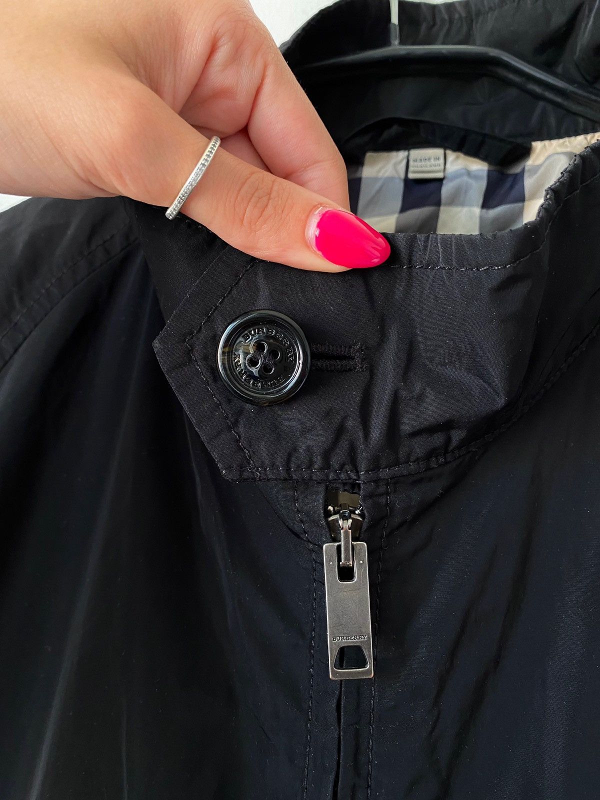 Burberry Burberry Black Windproof/Waterproof Jacket, Size:XL Size US XL / EU 56 / 4 - 5 Thumbnail