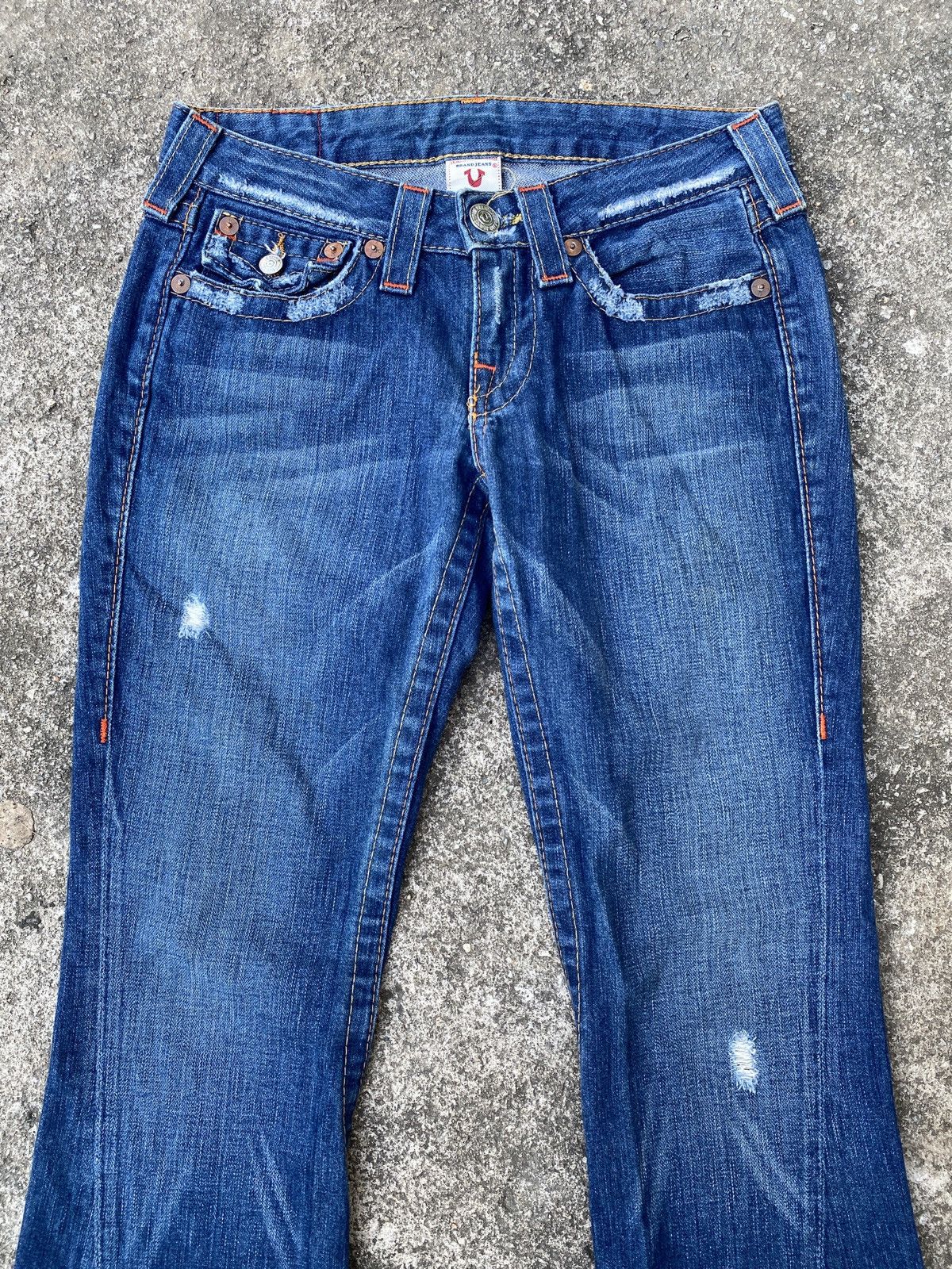 Japanese Brand × Le Grande Bleu (L.G.B.) × True Religion True Religion Flare Distressed Denim Size 26" / US 2 / IT 38 - 5 Thumbnail
