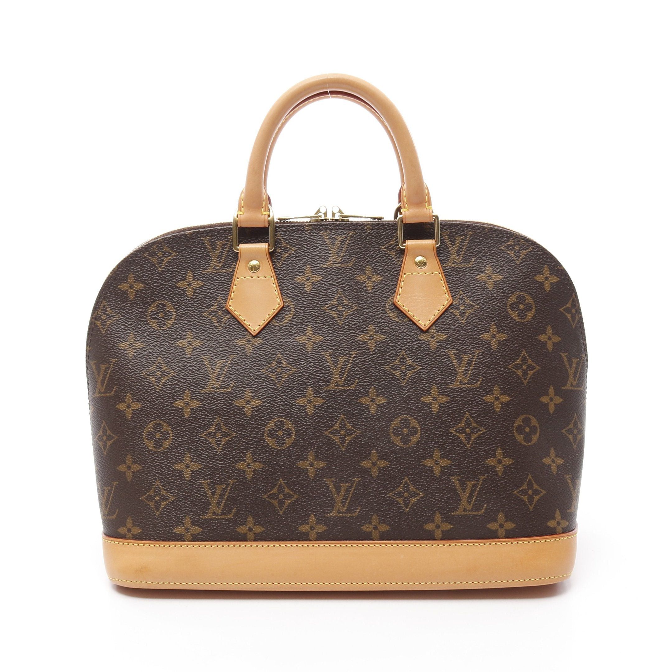 Louis Vuitton Louis Vuitton Alma Pm Monogram Handbag Leather Brown Size ONE SIZE - 1 Thumbnail