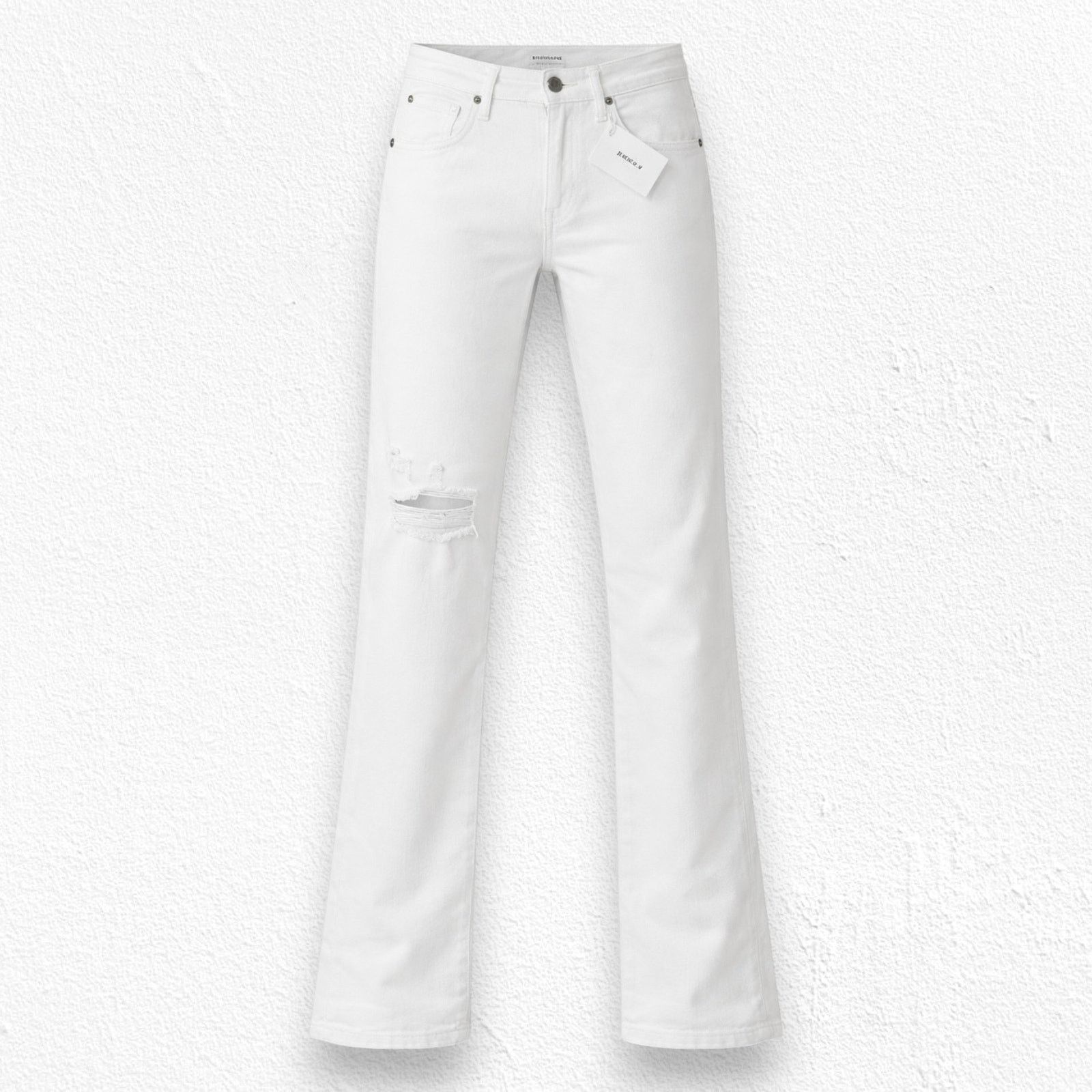 Frame FRAME Le Beau Boyfriend Jeans White Distressed Size 25 Size 25" / US 0 / IT 36 - 1 Thumbnail