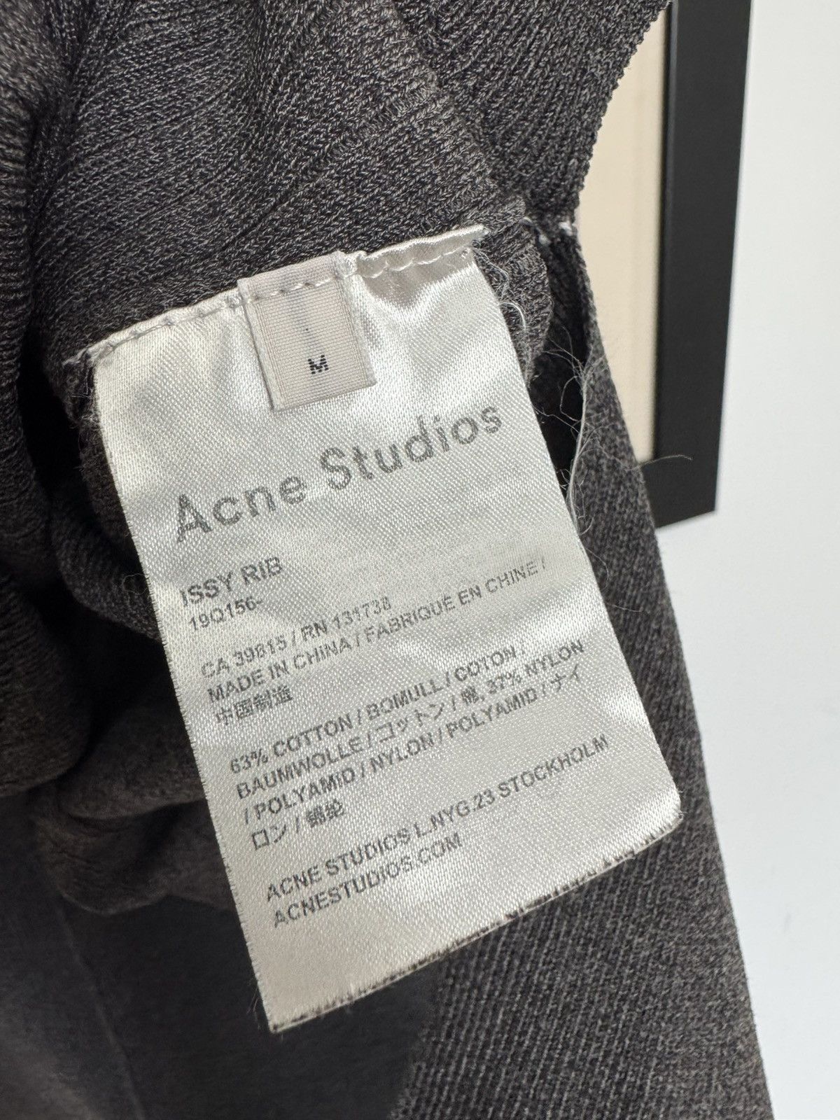 Acne studios sweater issy rib issey miyake style avant garde