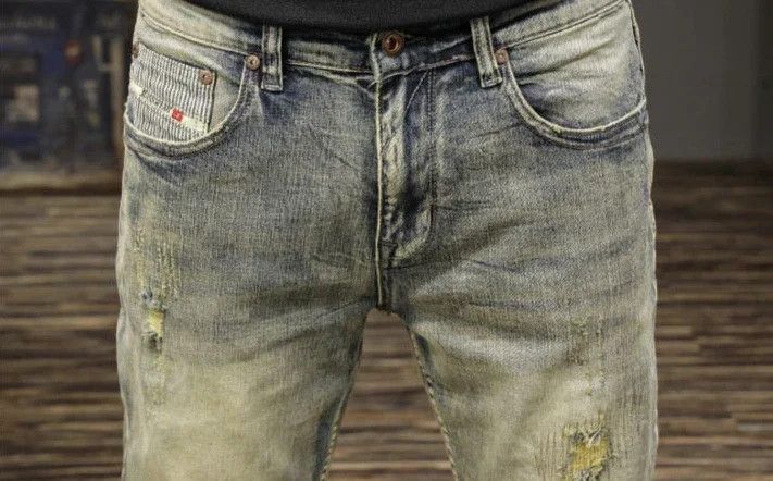 Japanese Brand × Jean Skinny Vintage Rip Torn Korean Fashion Jeans Size US 28 / EU 44 - 3 Thumbnail
