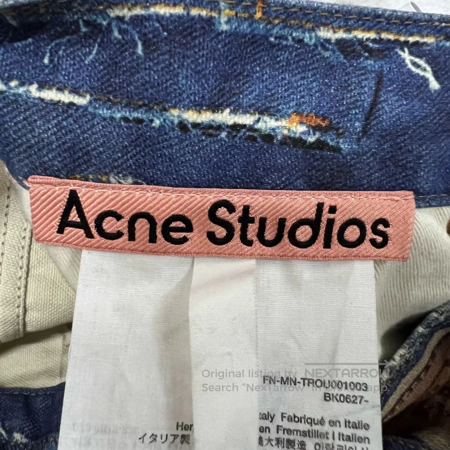 Acne Studios Acne Studios 2024M Inkjet Print Flared Pants. Size 41" - 3 Thumbnail