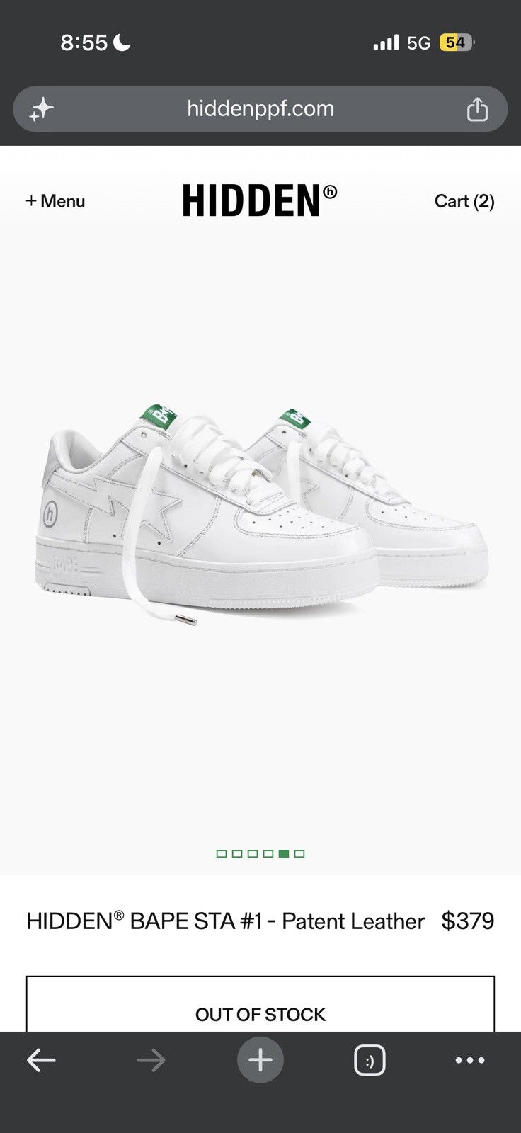Bape HIDDEN® BAPE STA #1 Friends & Family Patent Leather size 10 Size US 10 / EU 43 - 19 Thumbnail