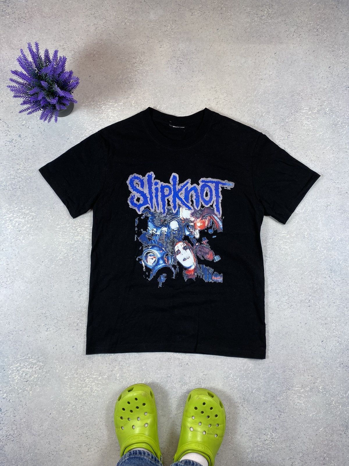 Band Tees Slipknot Black T-Shirt With Big Logo Size Medium Size US M / EU 48-50 / 2 - 2 Thumbnail