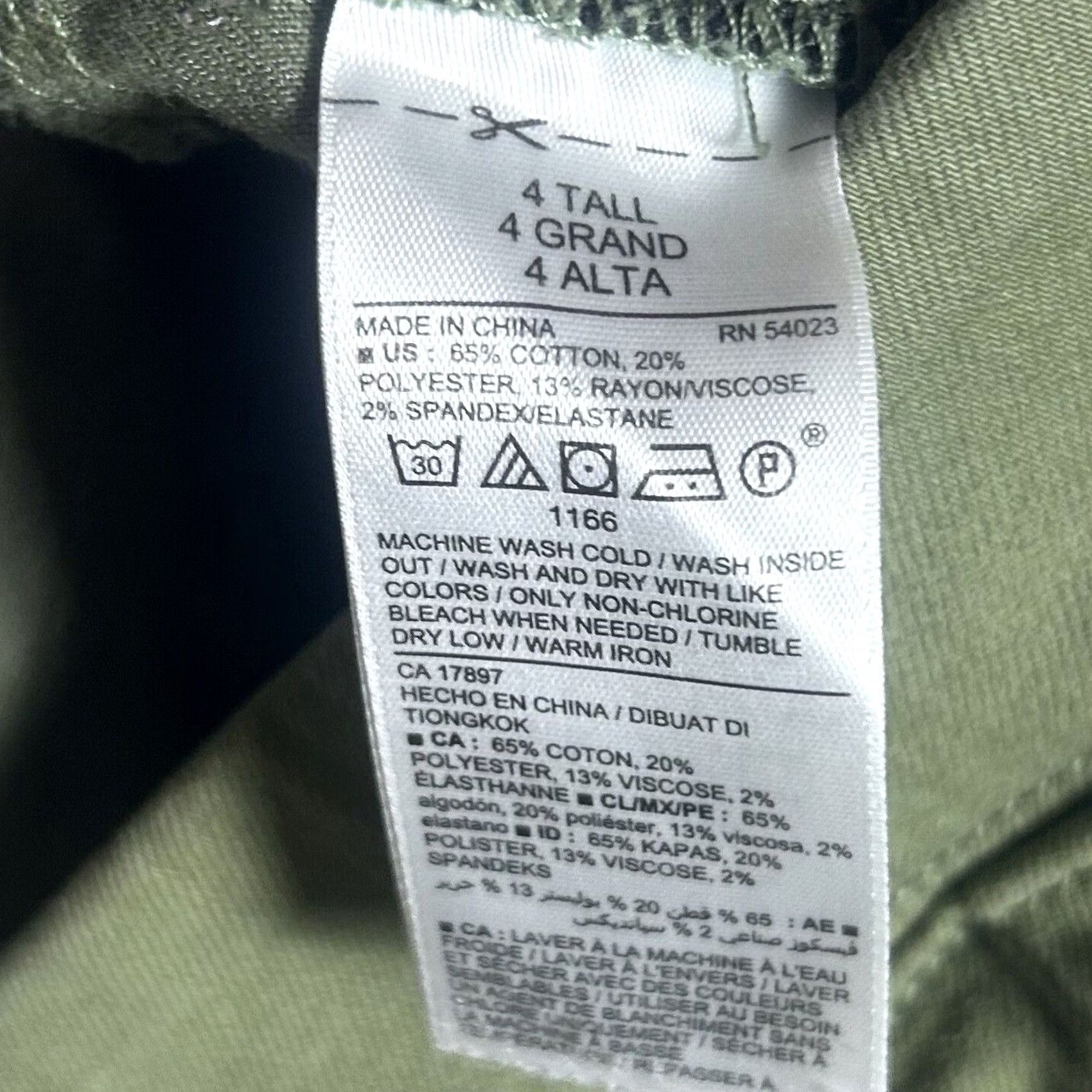 Old Navy Old Navy Rockstar Skinny Mid Rise Jeans Size 4 Tall Olive Army Green Stretch Women Size 27" / US 4 / IT 40 - 3 Thumbnail