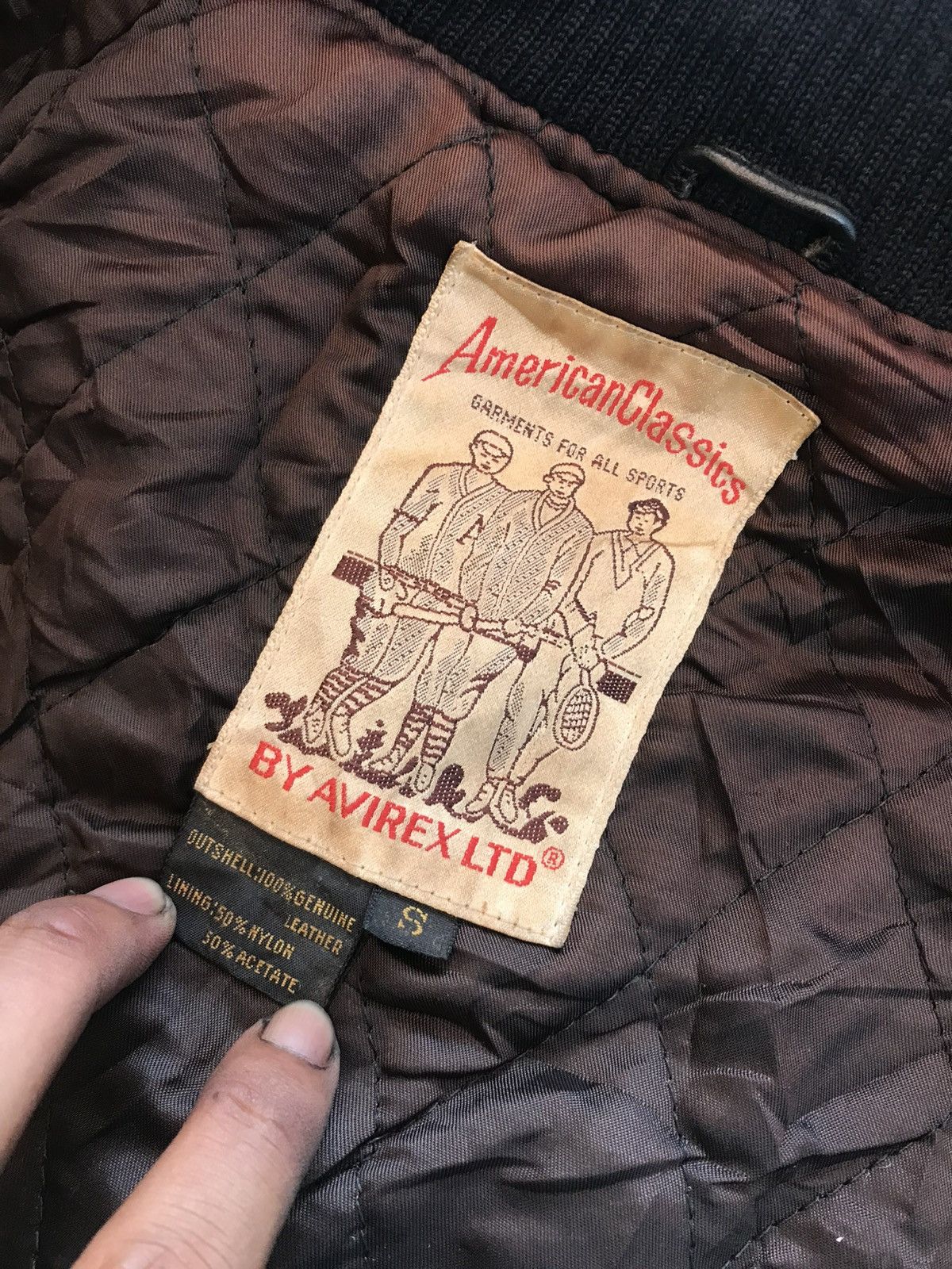 Avirex Vintage Avirex Black Faded Leather Jacket (size S) Size US S / EU 44-46 / 1 - 15 Thumbnail