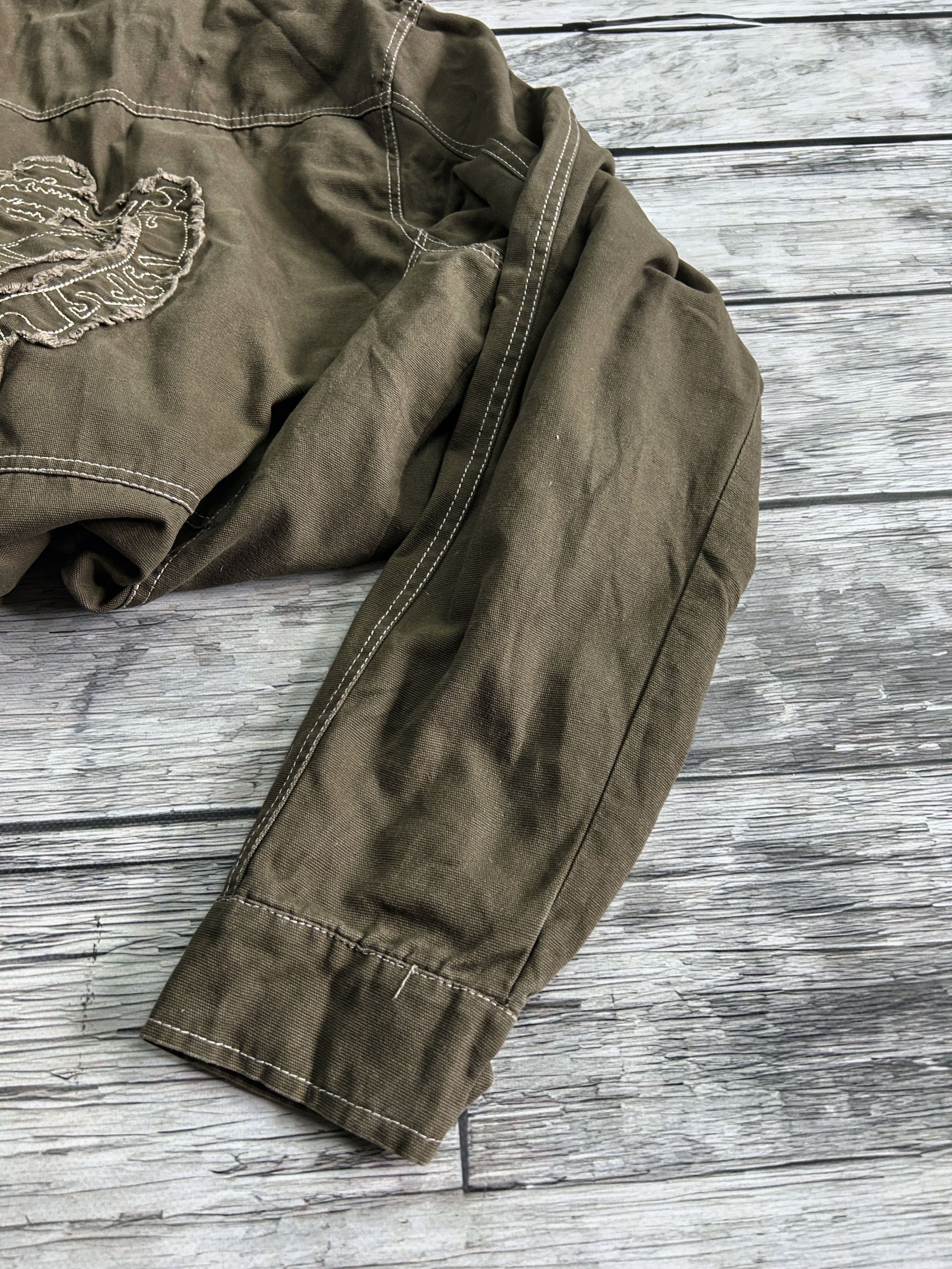 Japanese Brand × Vintage Vintage Rick Owens Balenciaga Style Denim Cargo Jacket 90s Size US XL / EU 56 / 4 - 8 Thumbnail